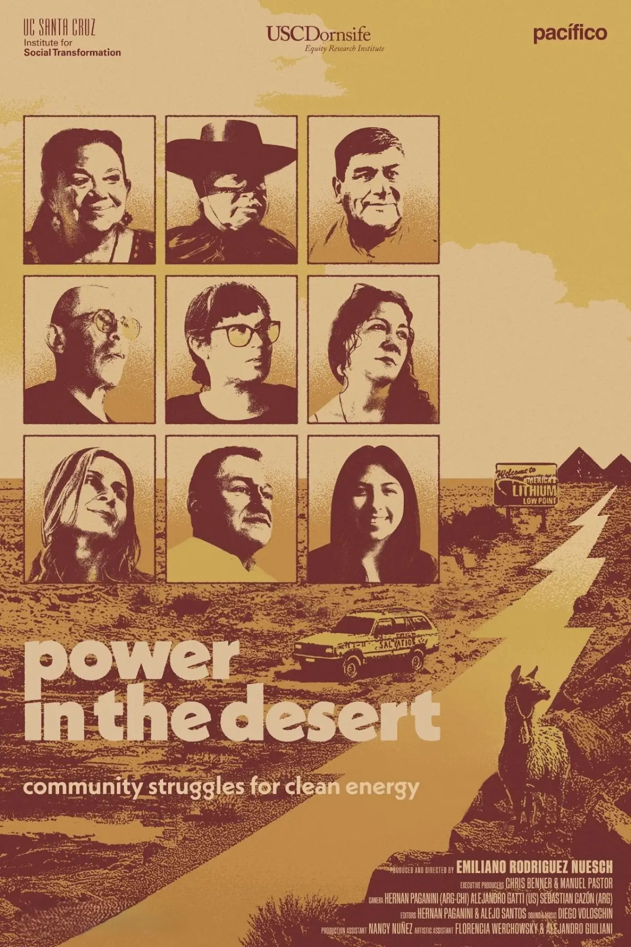 Plakat filmowy "El Poder en el Desierto"