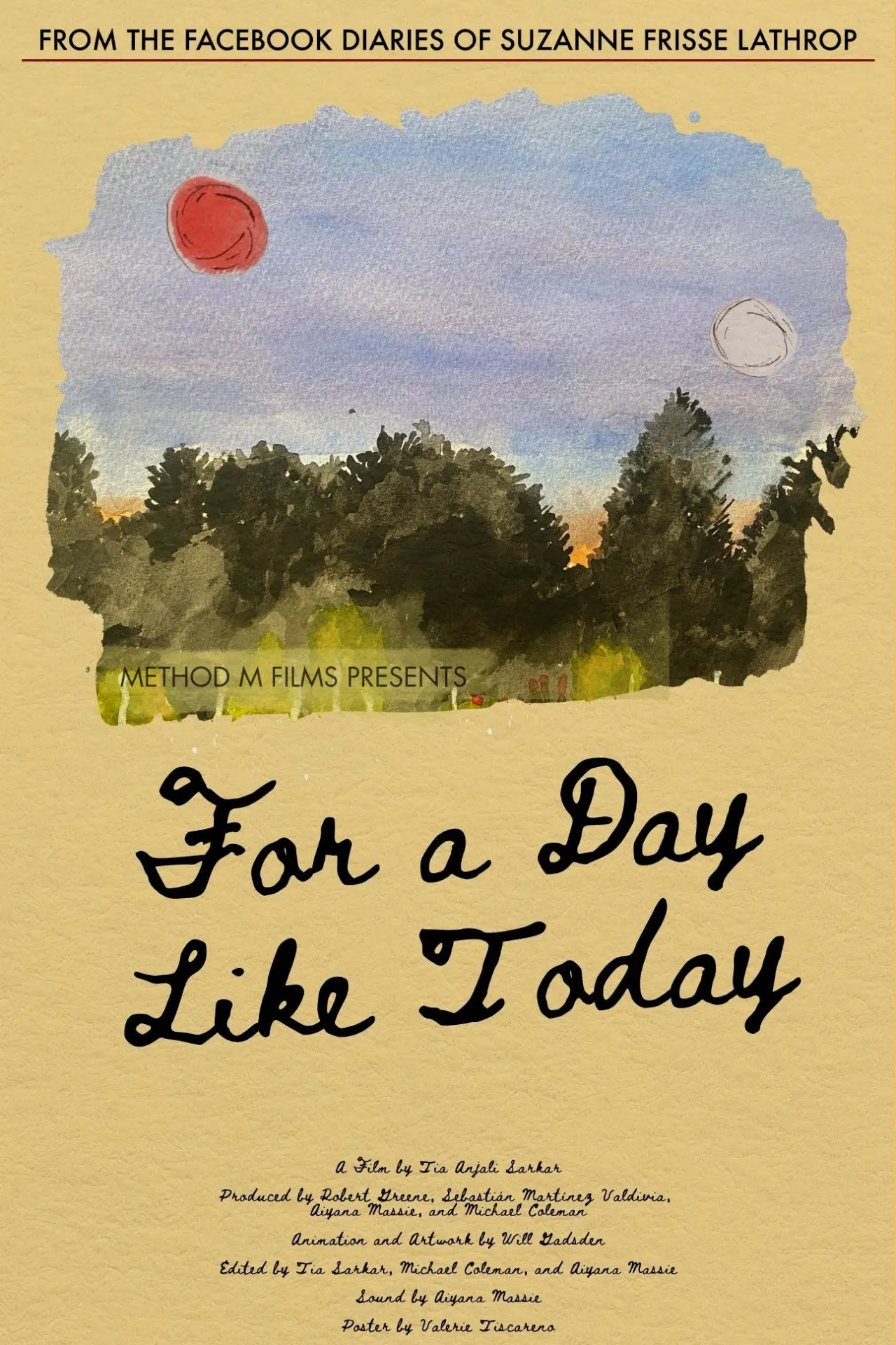 Plakat filmowy "For a Day Like Today"
