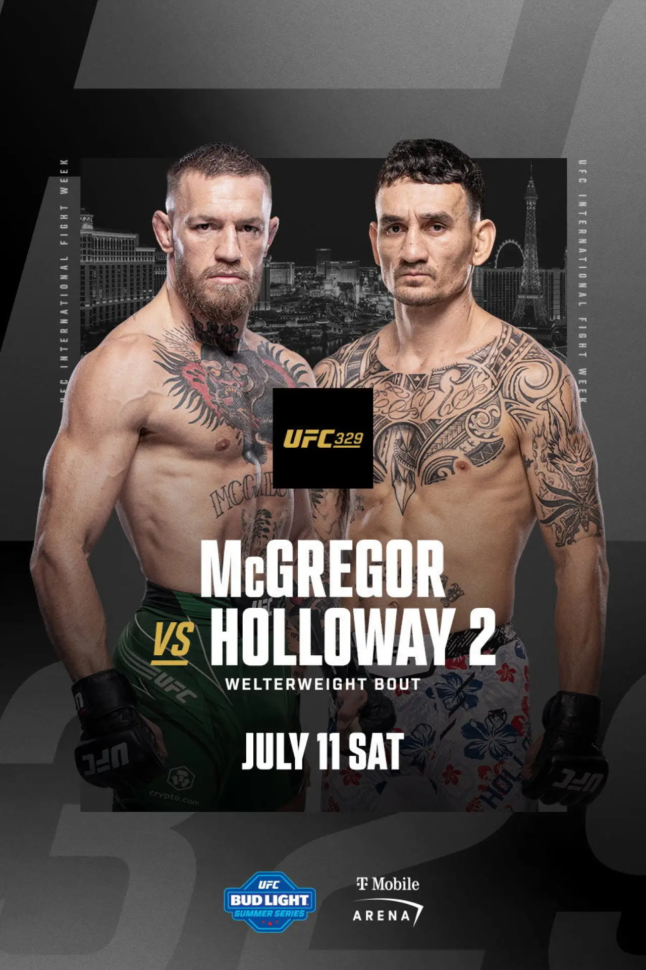 Plakat filmowy "UFC 329: McGregor vs. Holloway 2"