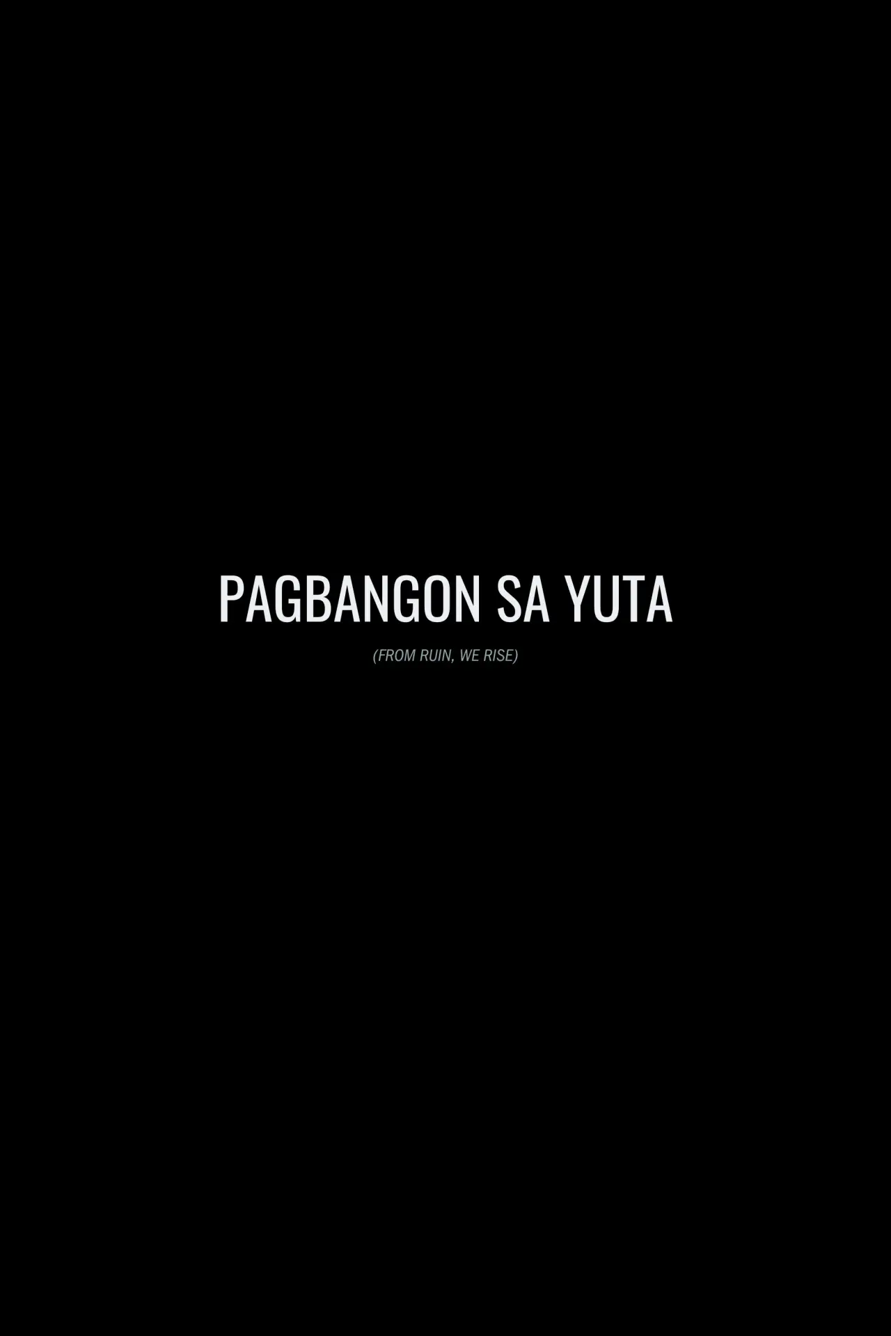 Plakat filmowy "Pagbangon sa yuta"