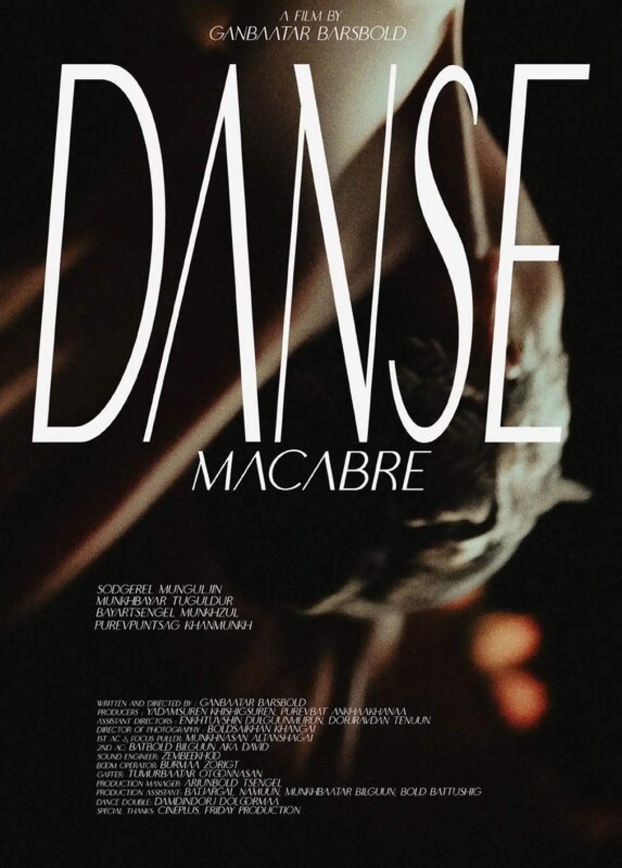 Plakat filmowy "Үхлийн бүжиг"