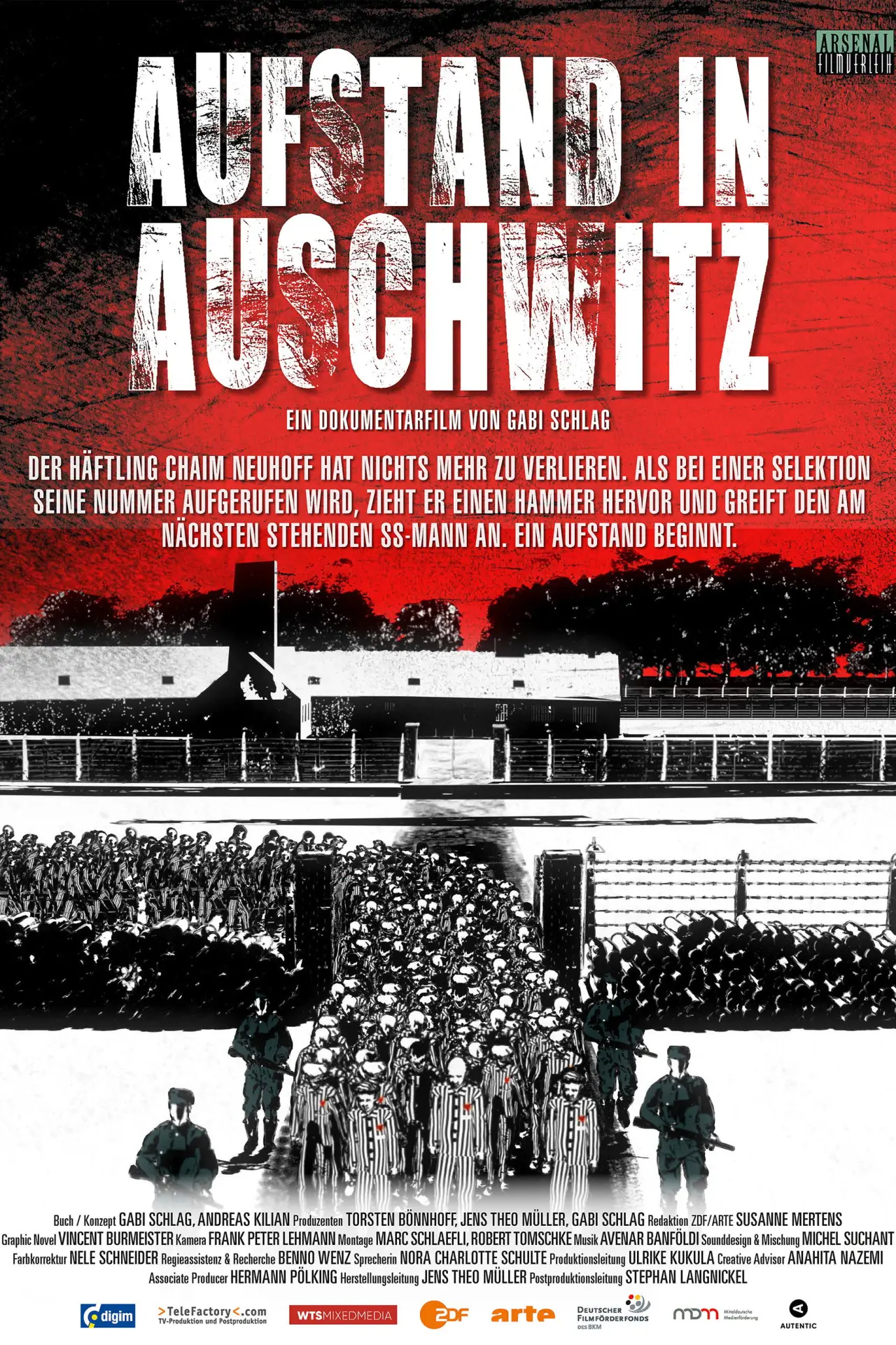 Plakat filmowy "Aufstand in Auschwitz"