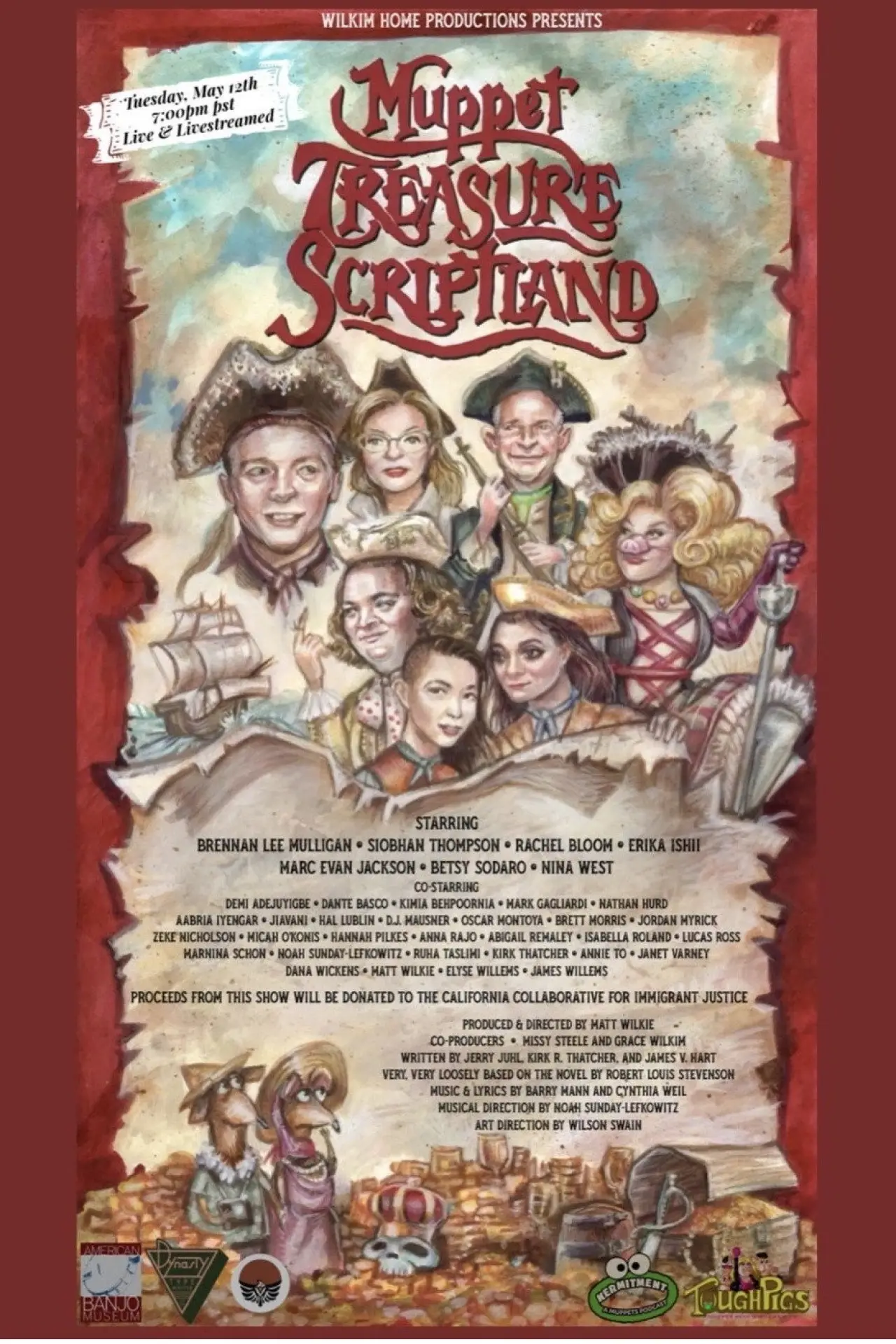 Plakat filmowy "Muppet Treasure Scriptland"