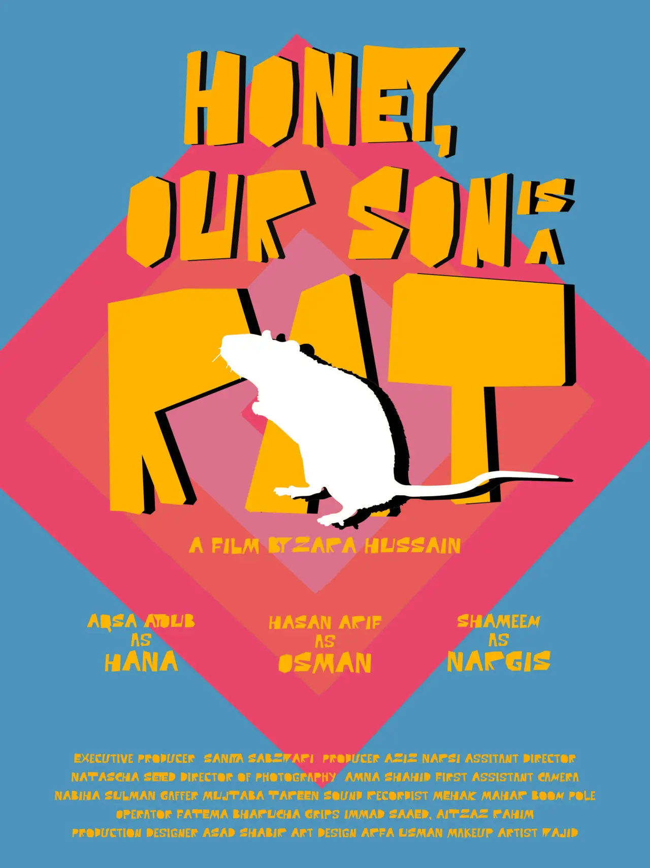 Plakat filmowy "Honey, Our Son is a Rat"