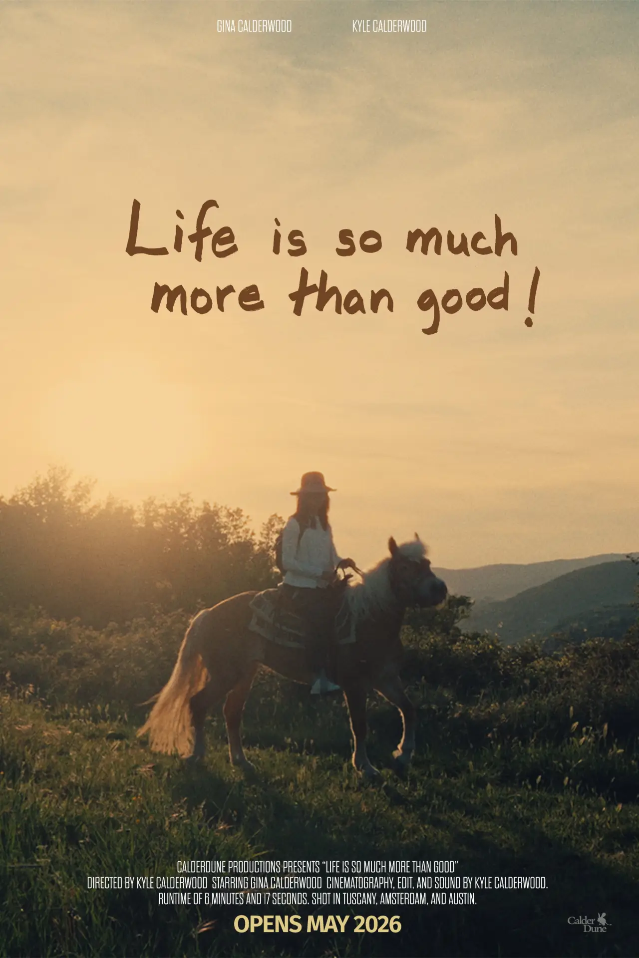 Plakat filmowy "Life is so much more than good!"