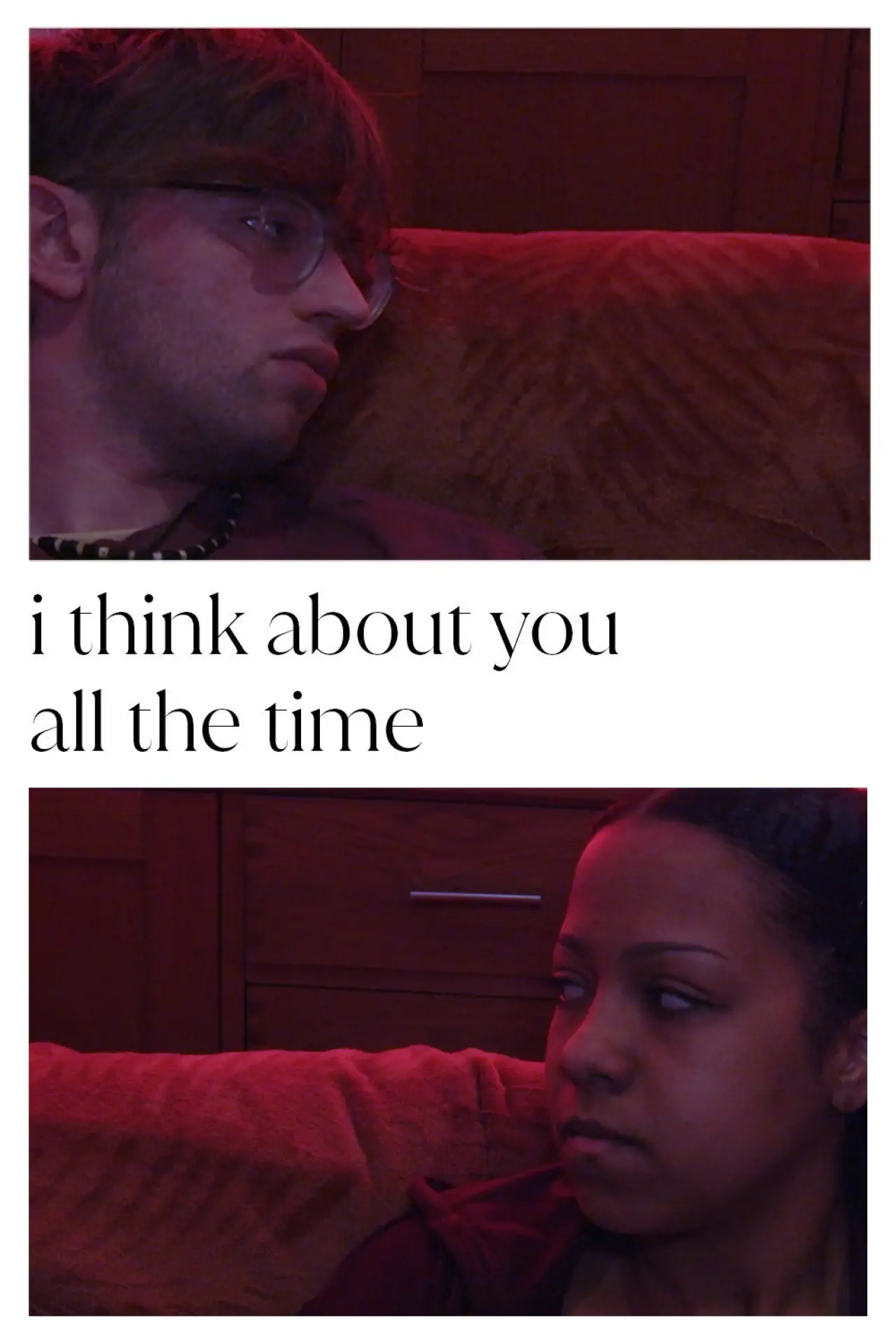 Plakat filmowy "i think about you all the time"