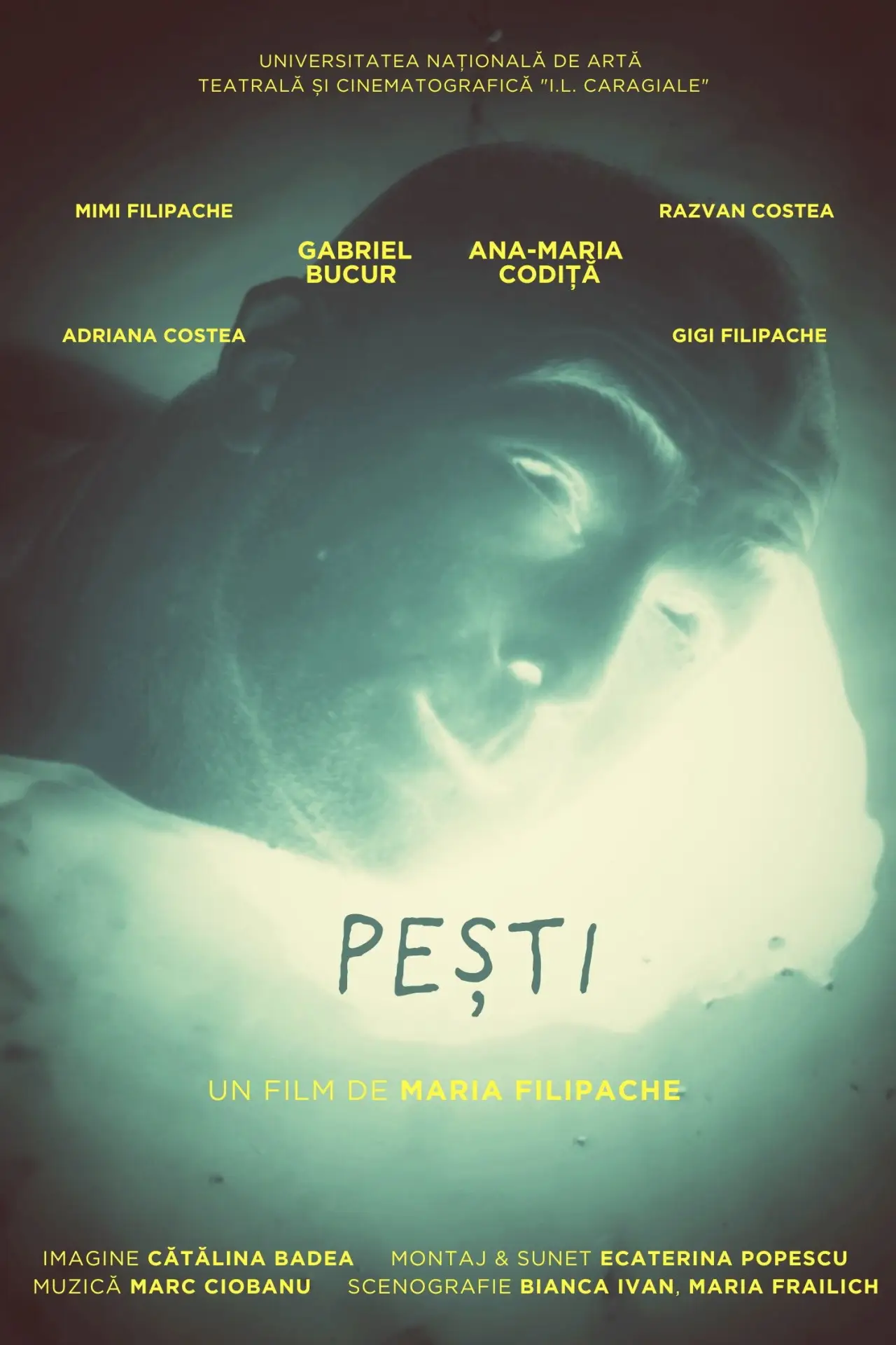 Plakat filmowy "Pești"