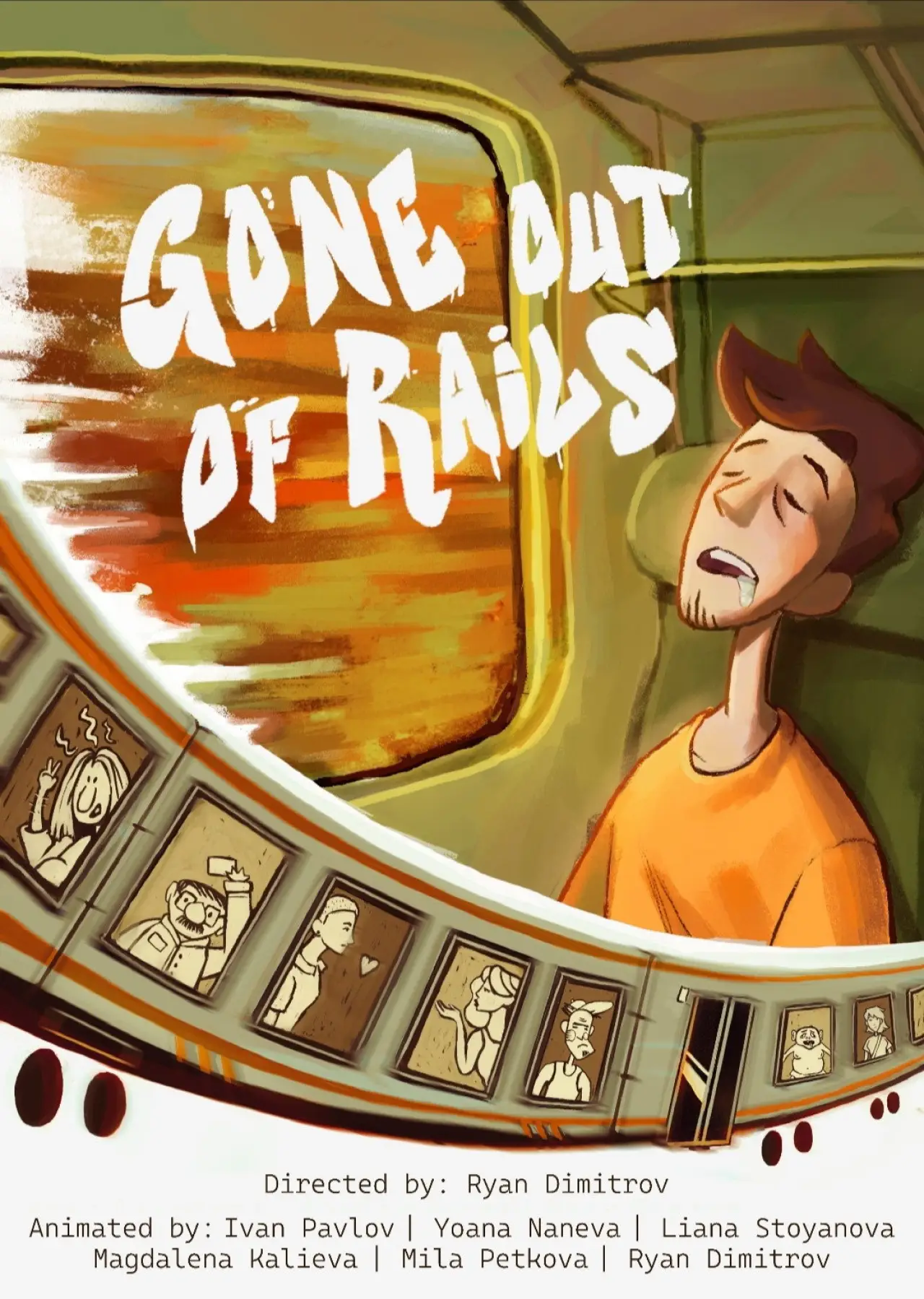 Plakat filmowy "Gone out of rails"