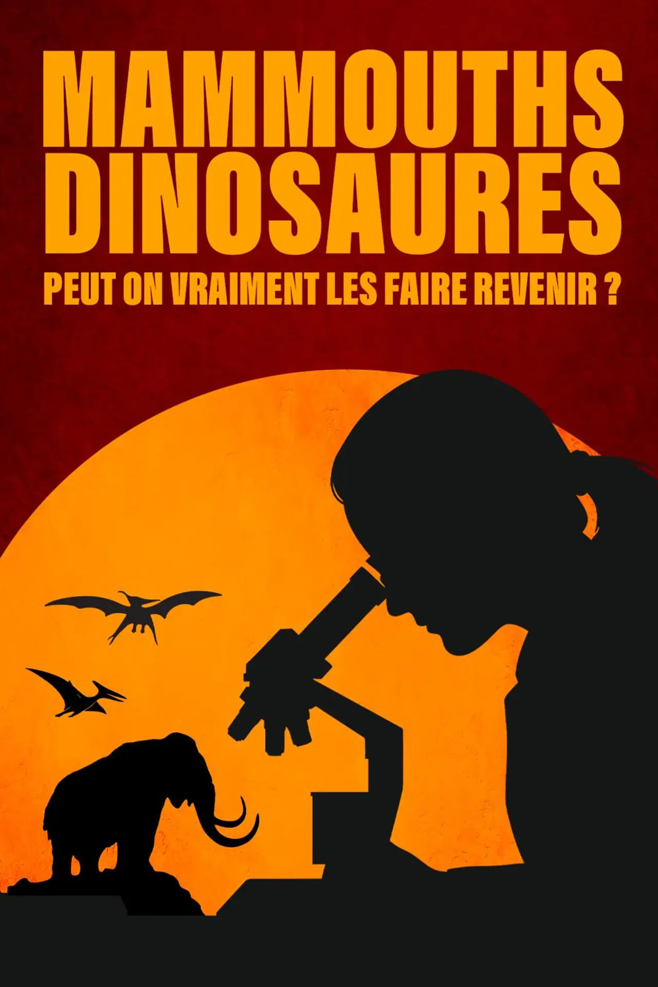 Plakat filmowy "Mammouths dinosaures peut on vraiment les faire revenir"