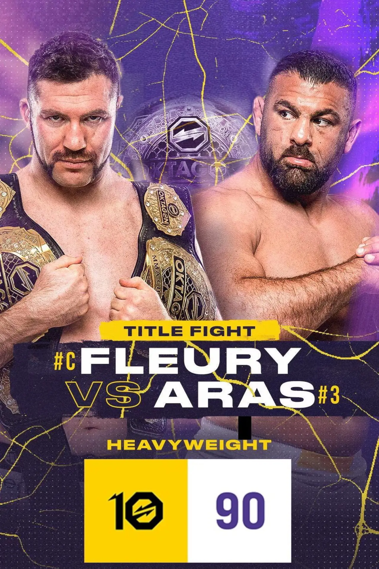 Plakat filmowy "OKTAGON 90: Fleury vs. Aras"