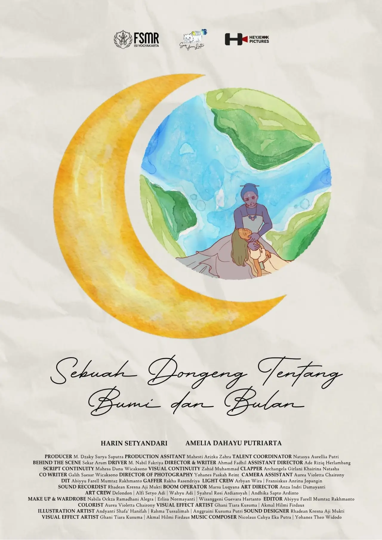 Plakat filmowy "Sebuah Dongeng Tentang Bumi dan Bulan"