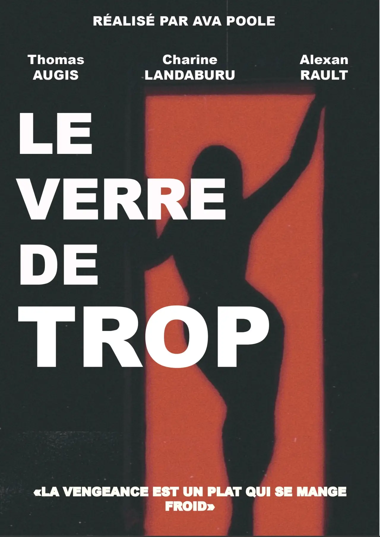 Plakat filmowy "Le verre de trop"