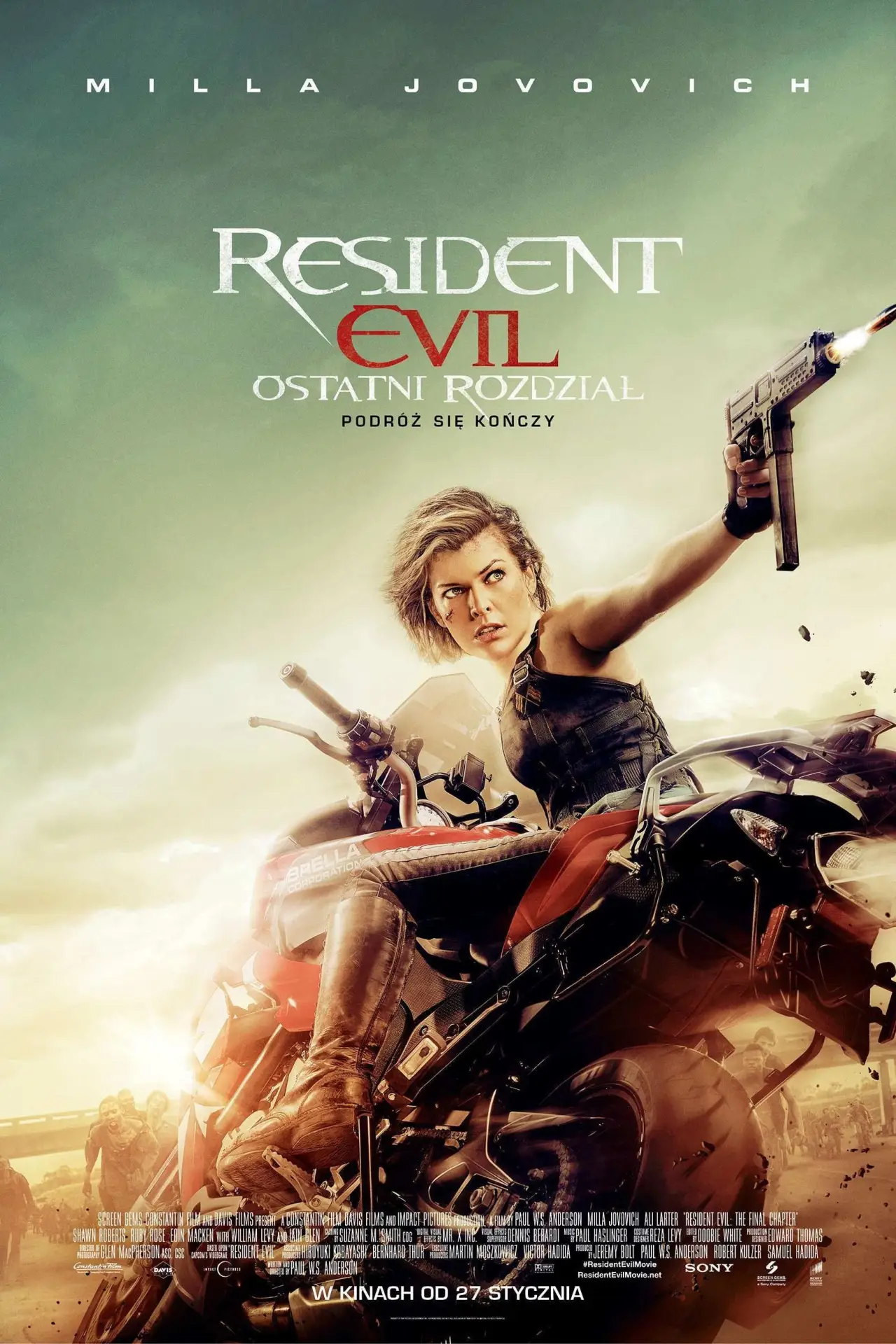 Plakat filmowy "Resident Evil: Ostatni Rozdział"