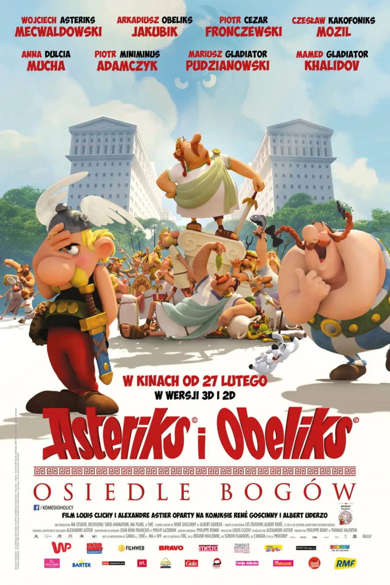Plakat filmowy "Asteriks i Obeliks: Osiedle bogów"