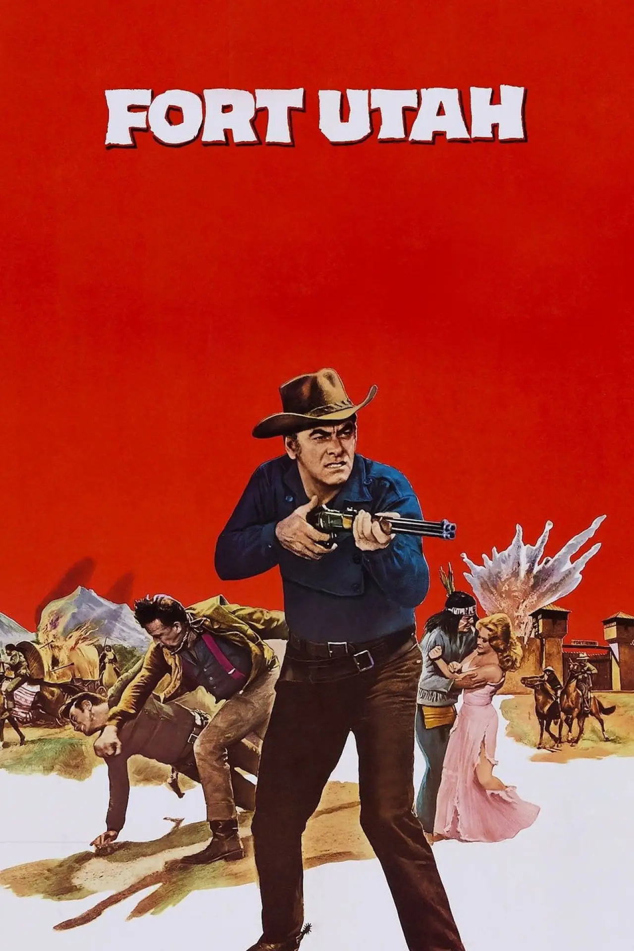 Plakat filmowy "Fort Utah"