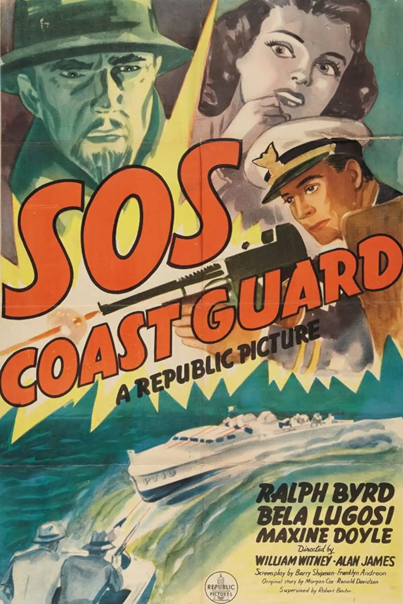 Plakat filmowy "SOS Coast Guard"