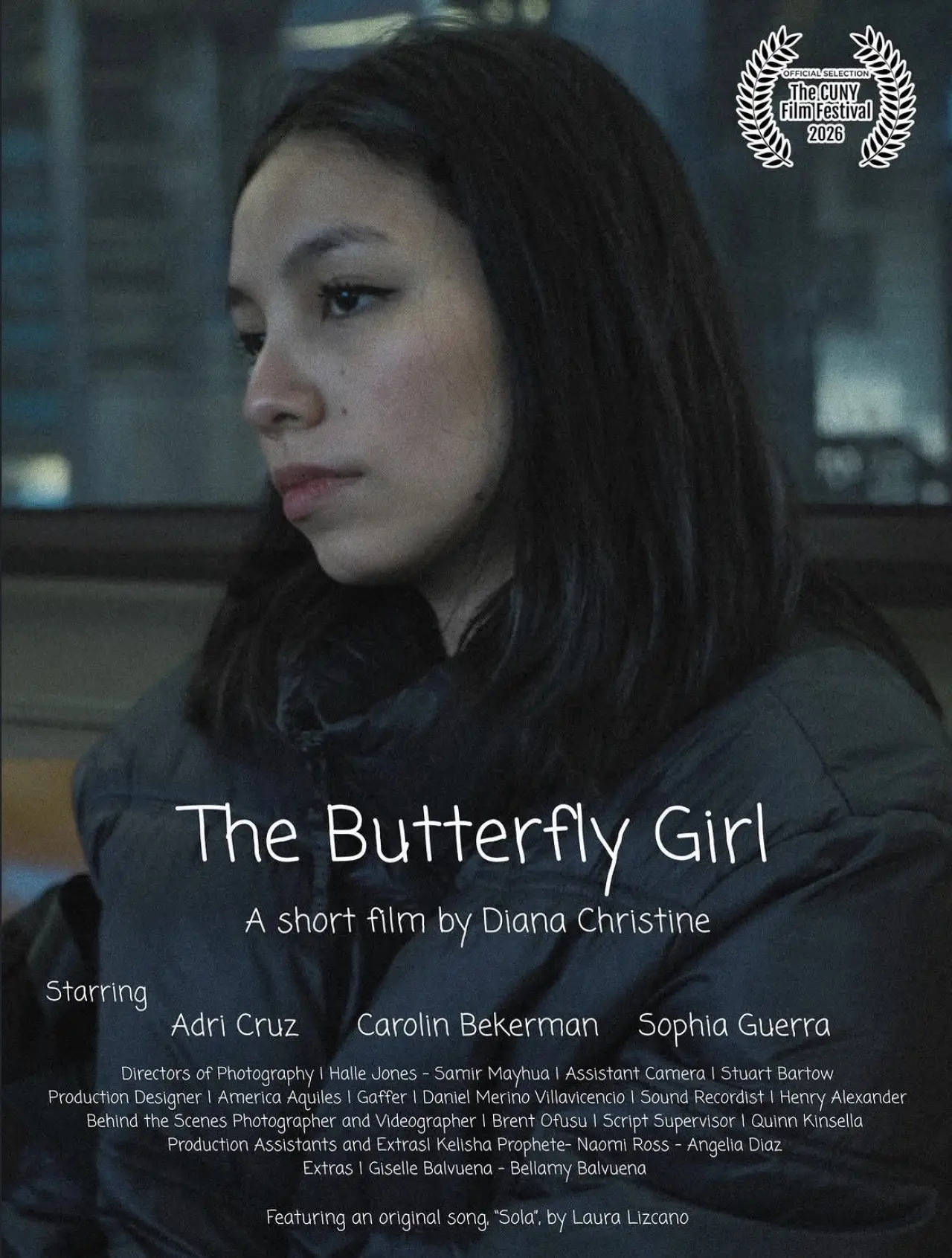 Plakat filmowy "The Butterfly Girl"