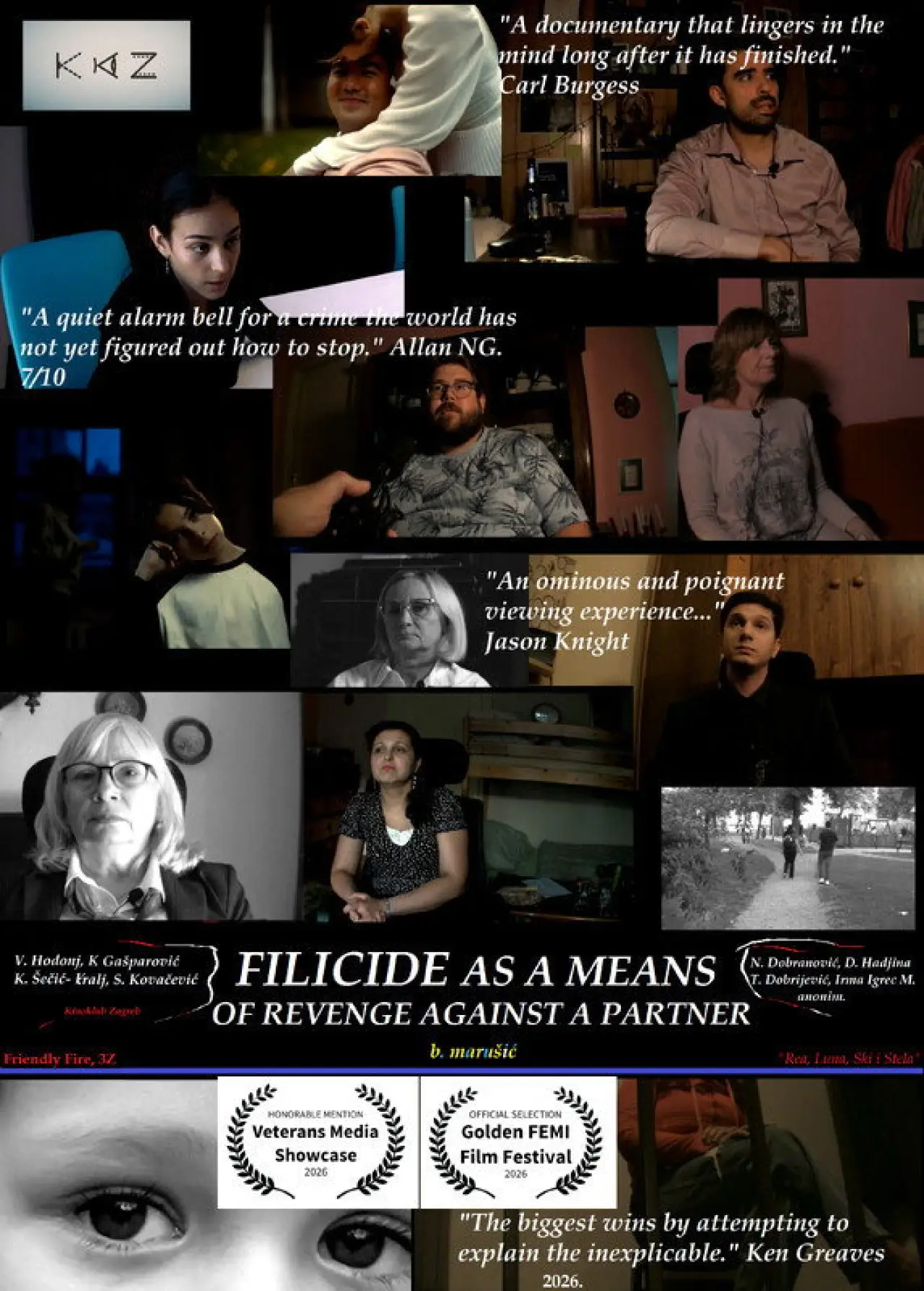 Plakat filmowy "Filicid kao sredstvo osvete partneru"