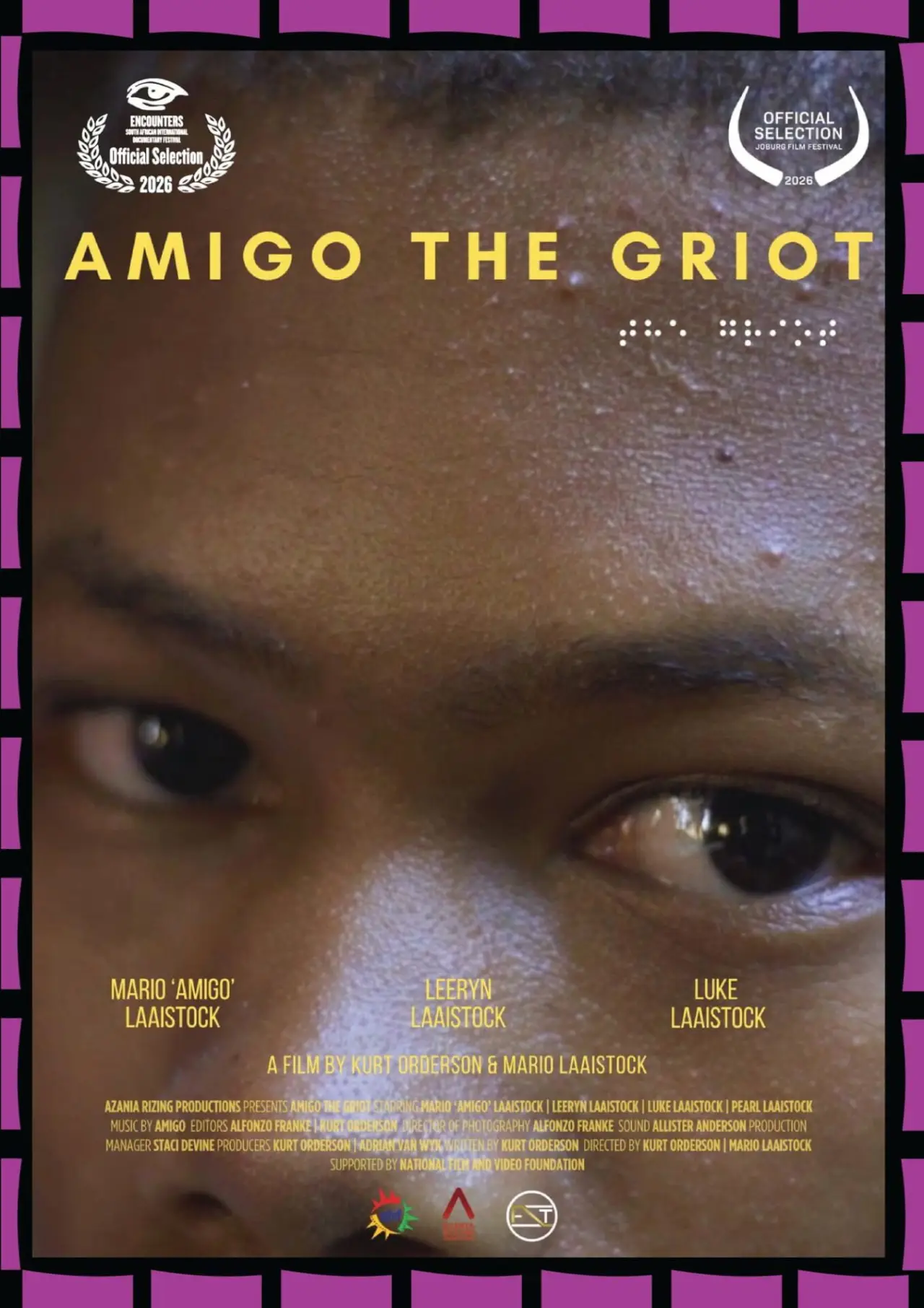 Plakat filmowy "Amigo the Griot"