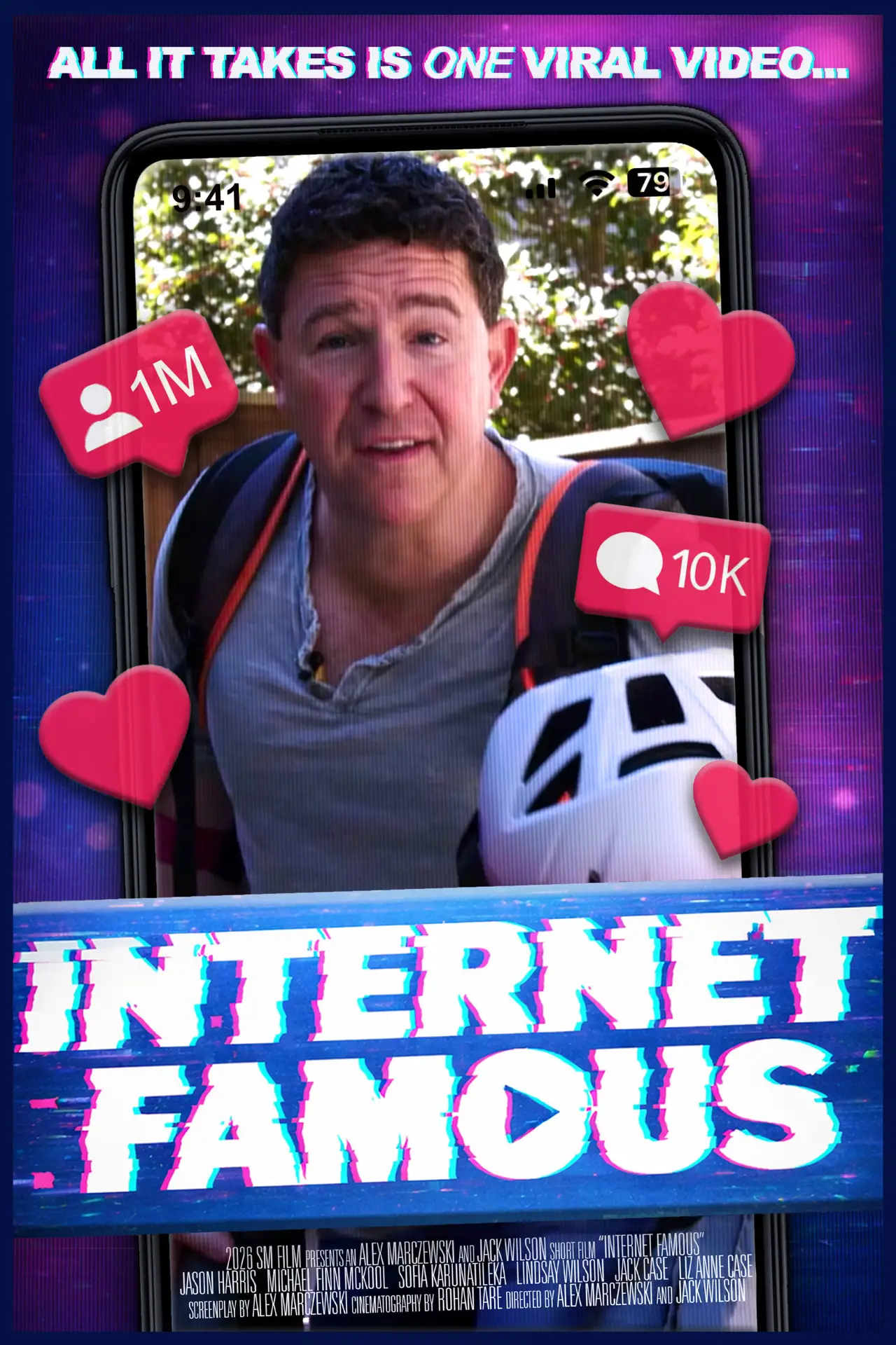Plakat filmowy "Internet Famous"