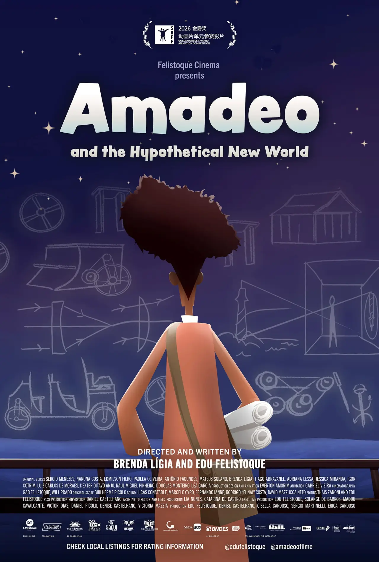 Plakat filmowy "Amadeo and the Hypothetical New World"