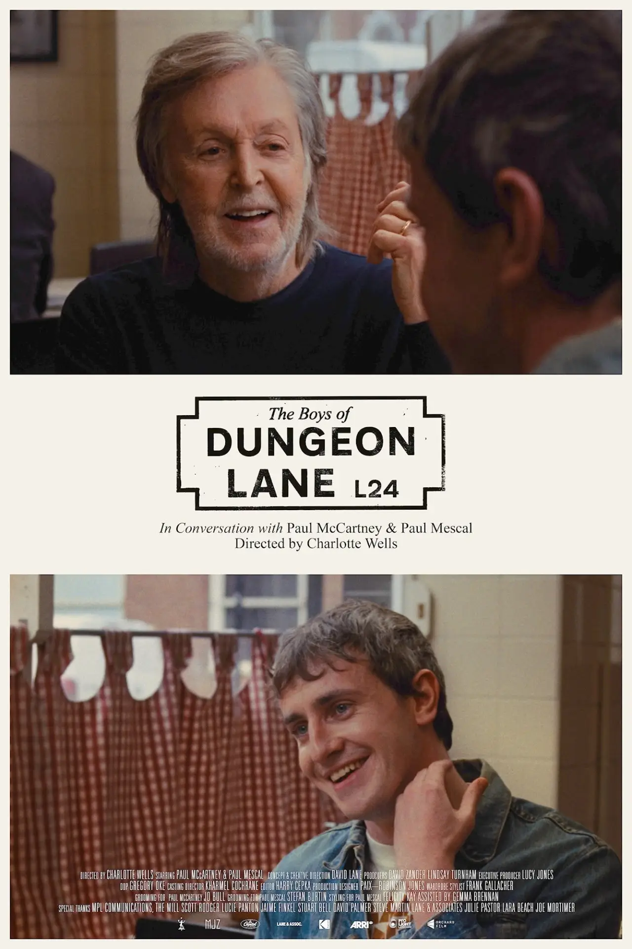 Plakat filmowy "The Boys of Dungeon Lane: In Conversation with Paul McCartney and Paul Mescal"