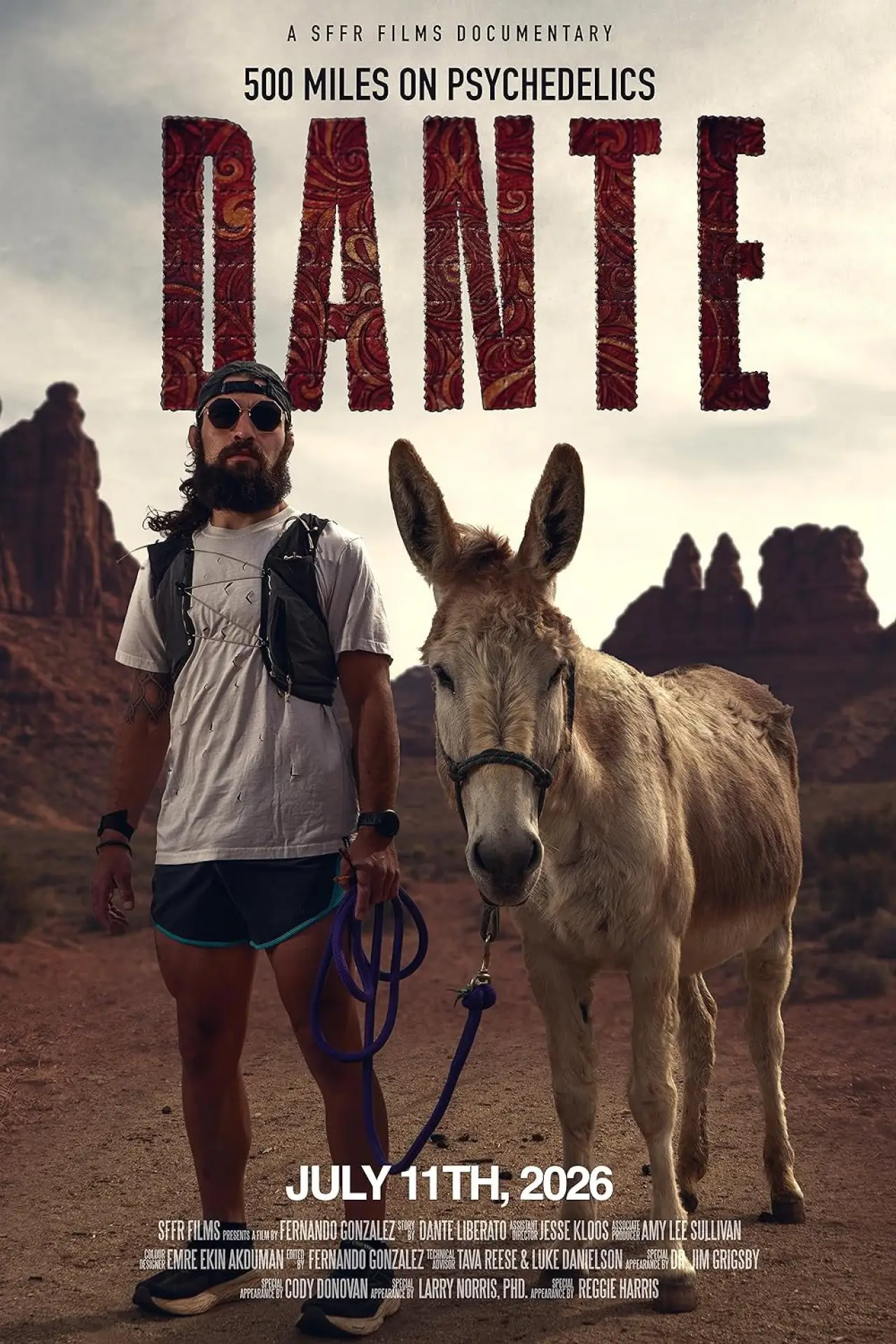 Plakat filmowy "Dante: 500 Miles on Psychedelics"
