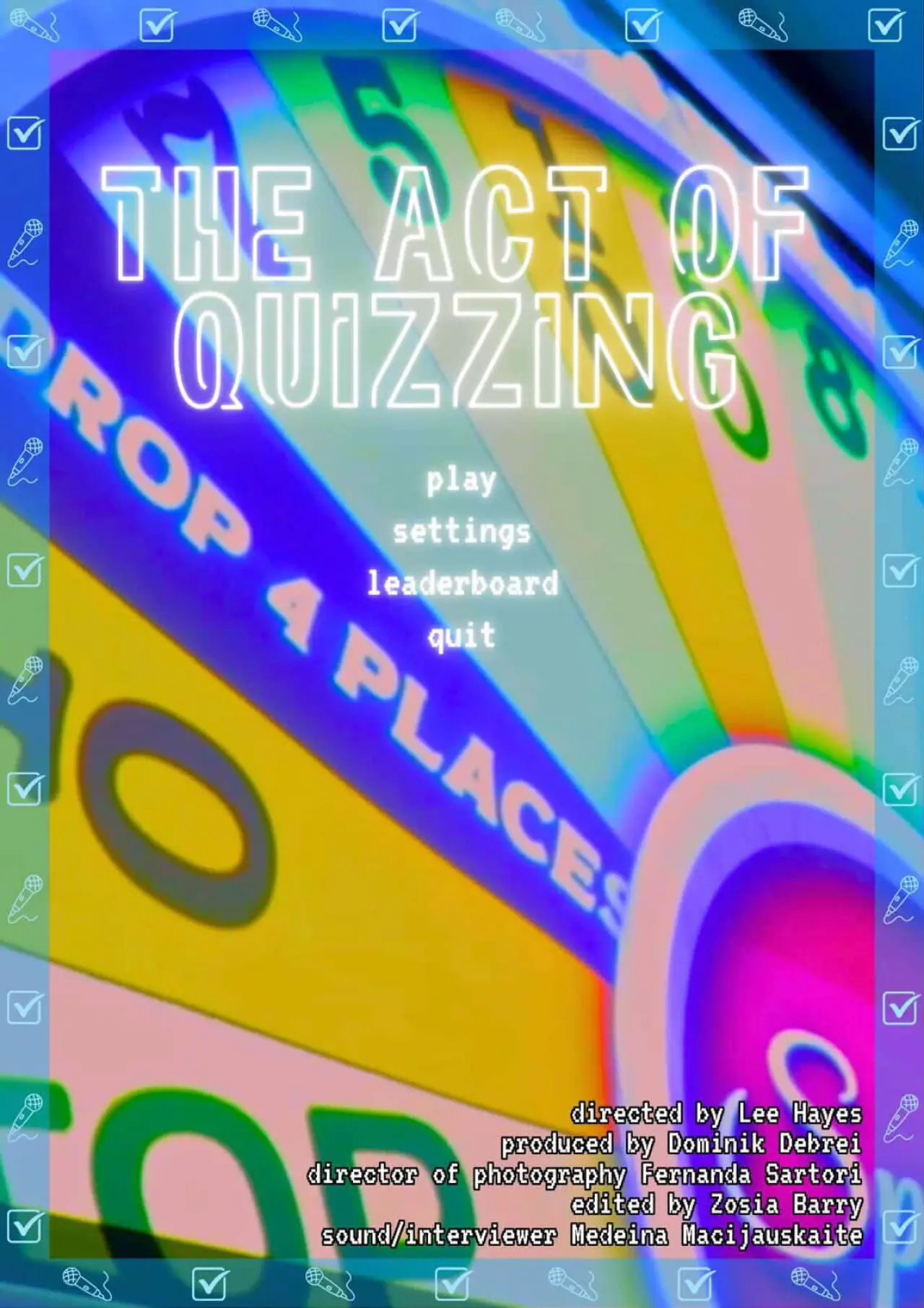 Plakat filmowy "The Act Of Quizzing"