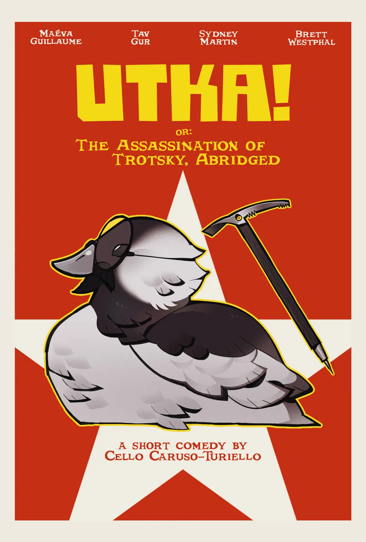 Plakat filmowy "UTKA! or: The Assasination of Trotsky, Abridged"