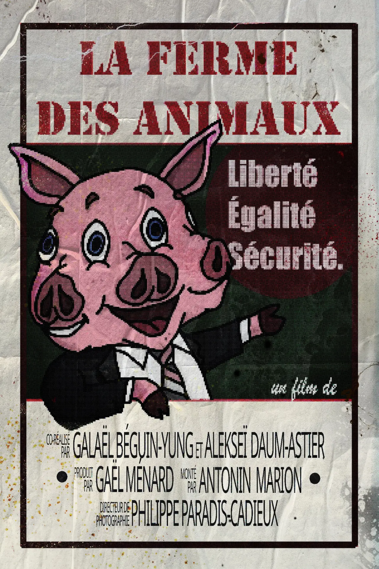 Plakat filmowy "La ferme des animaux"