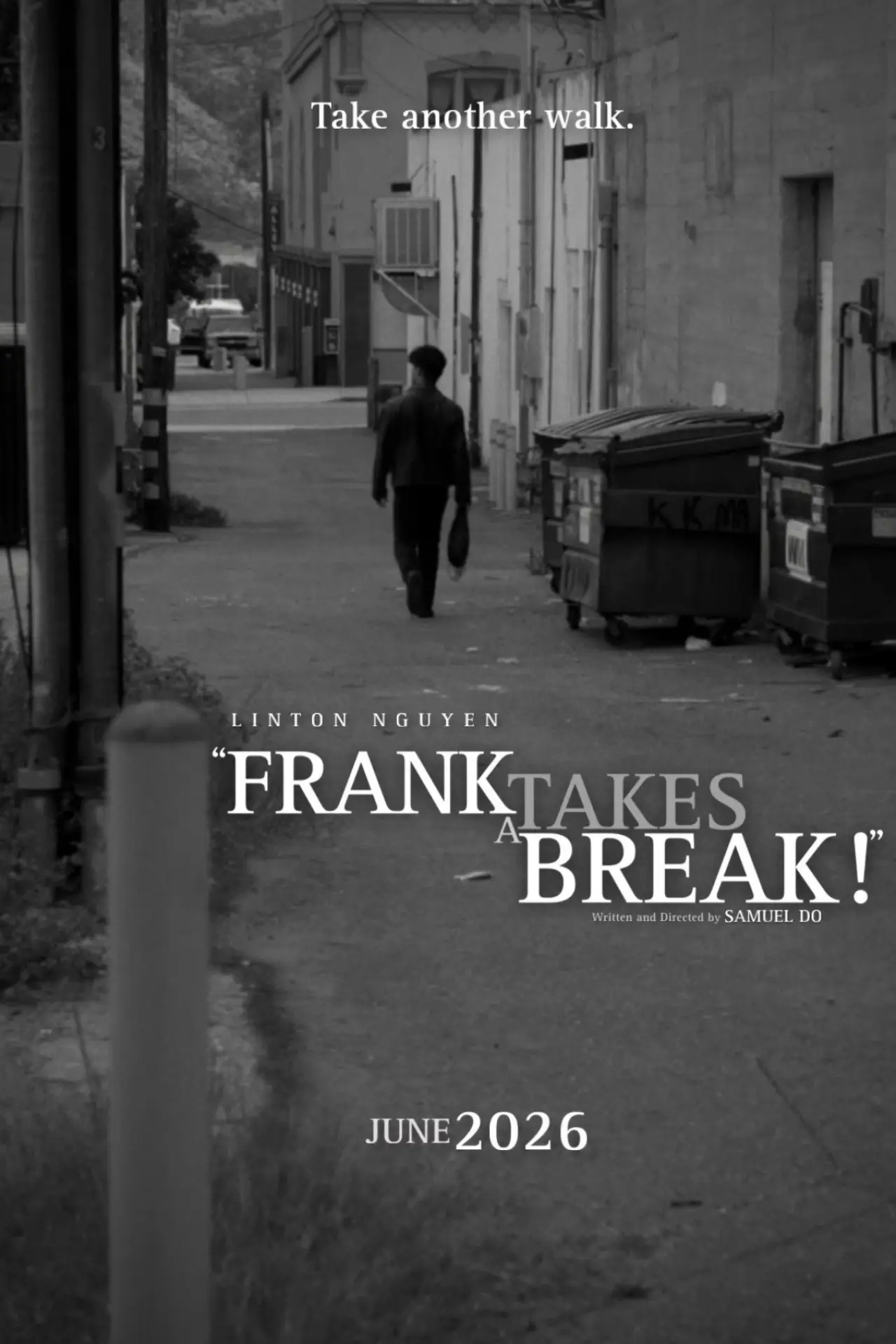 Plakat filmowy "Frank Takes a Break!"