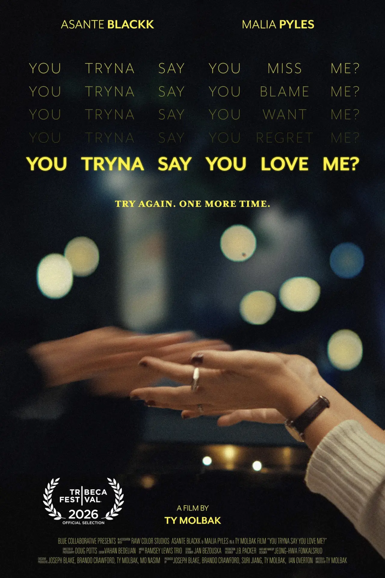 Plakat filmowy "You Tryna Say You Love Me?"