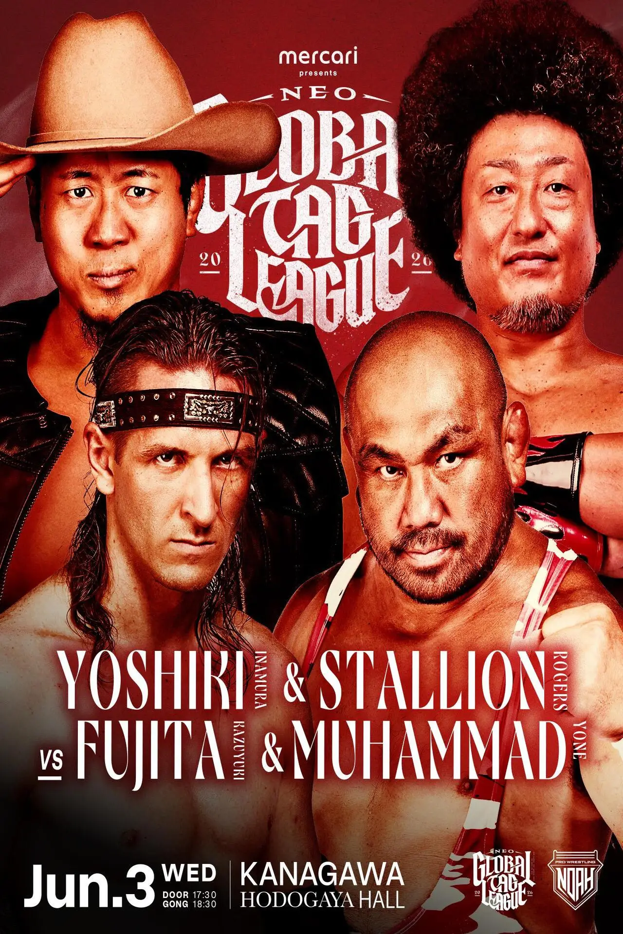 Plakat filmowy "メルカリPresents NEO GLOBAL TAG LEAGUE 2026"