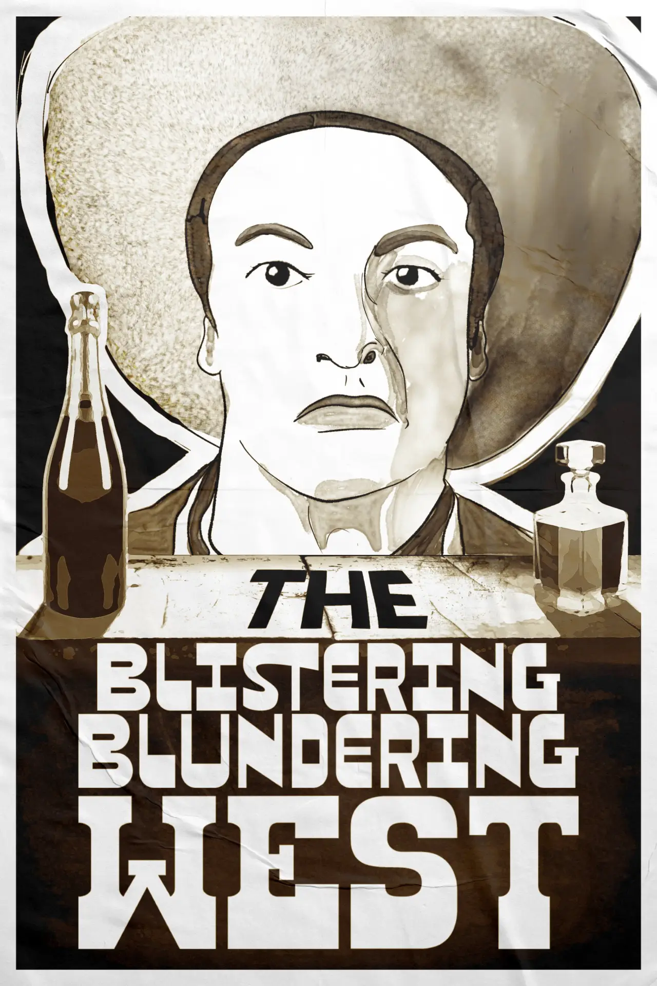 Plakat filmowy "The Blistering Blundering West"