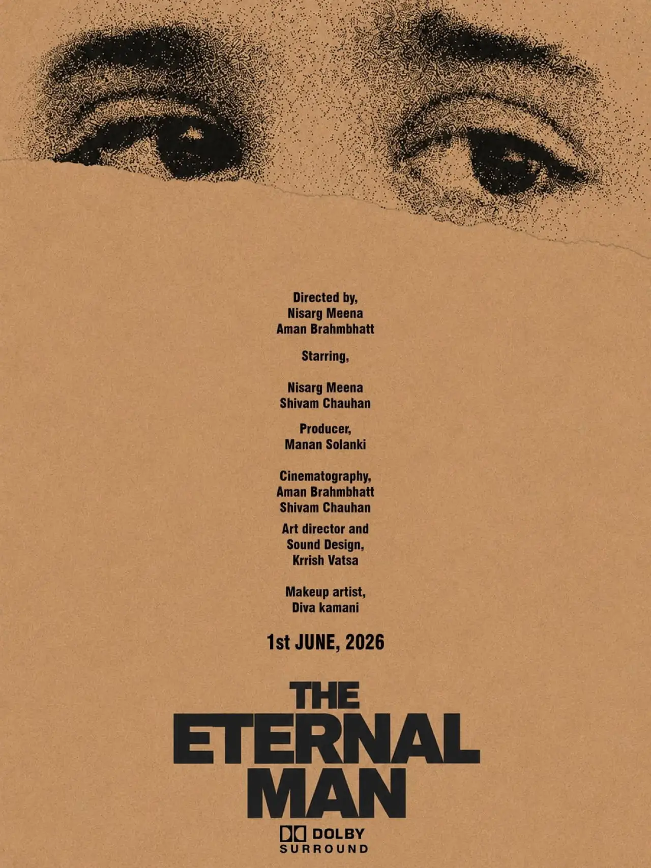 Plakat filmowy "THE ETERNAL MAN"