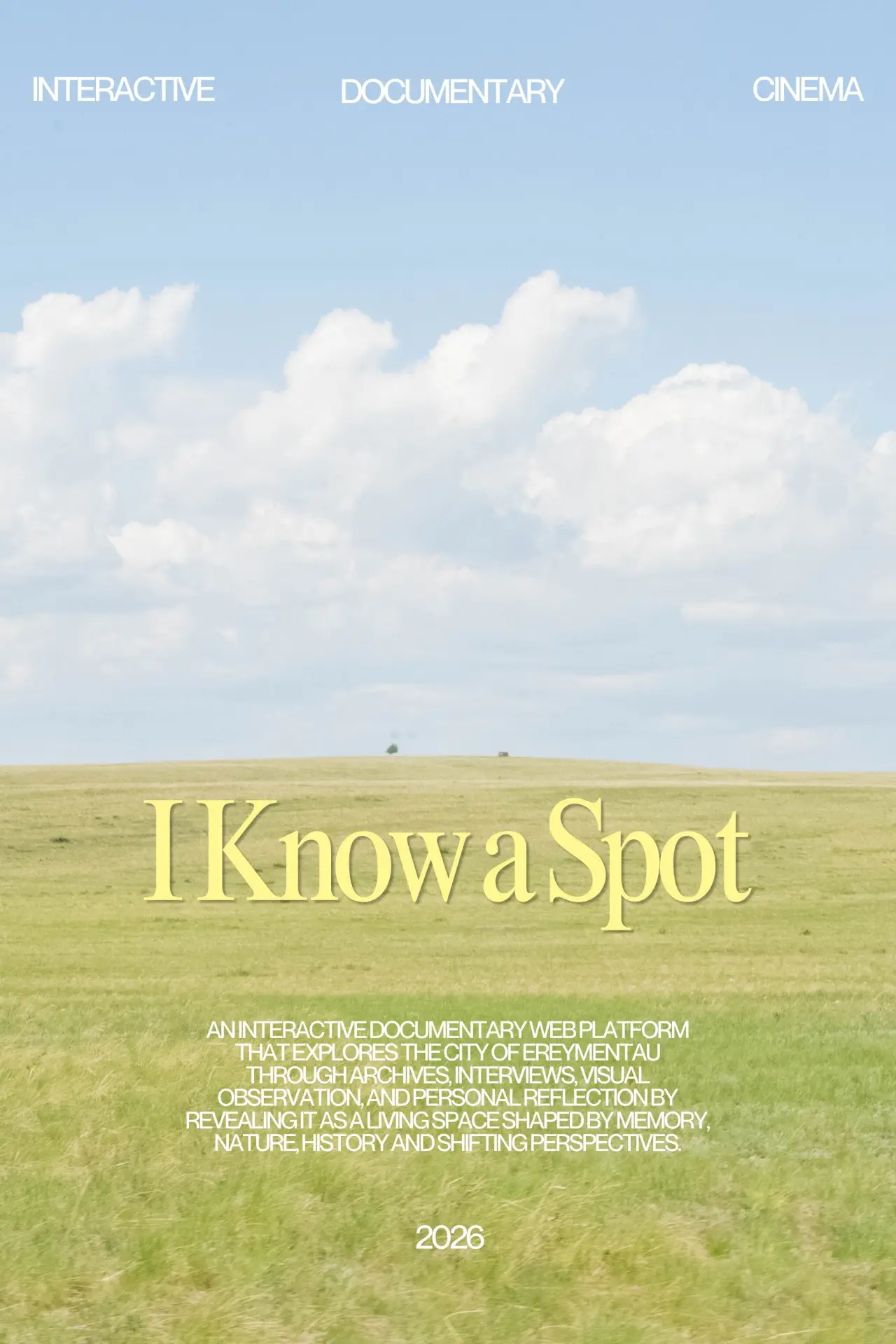 Plakat filmowy "I Know a Spot"