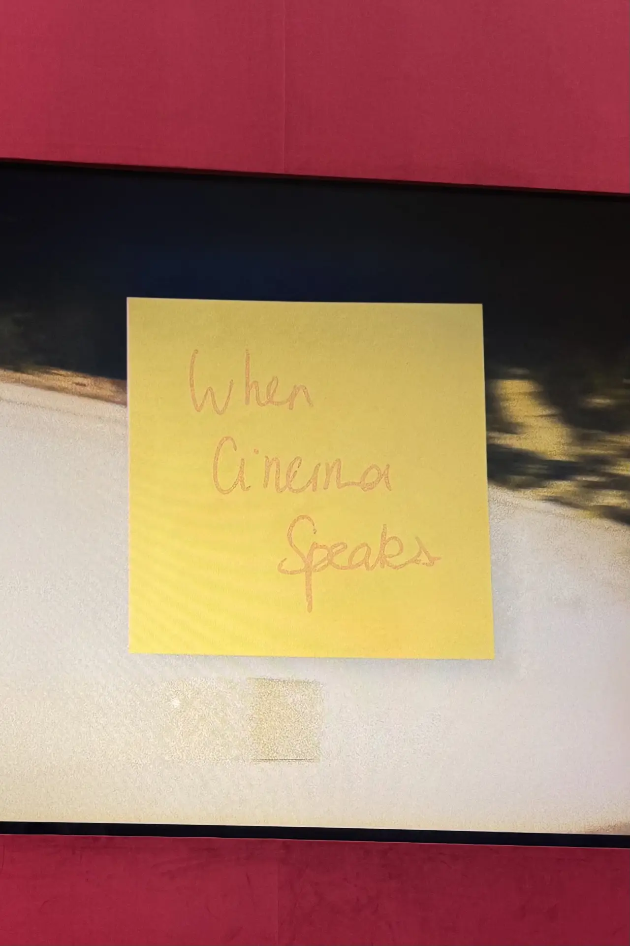 Plakat filmowy "WHEN CINEMA SPEAKS..."
