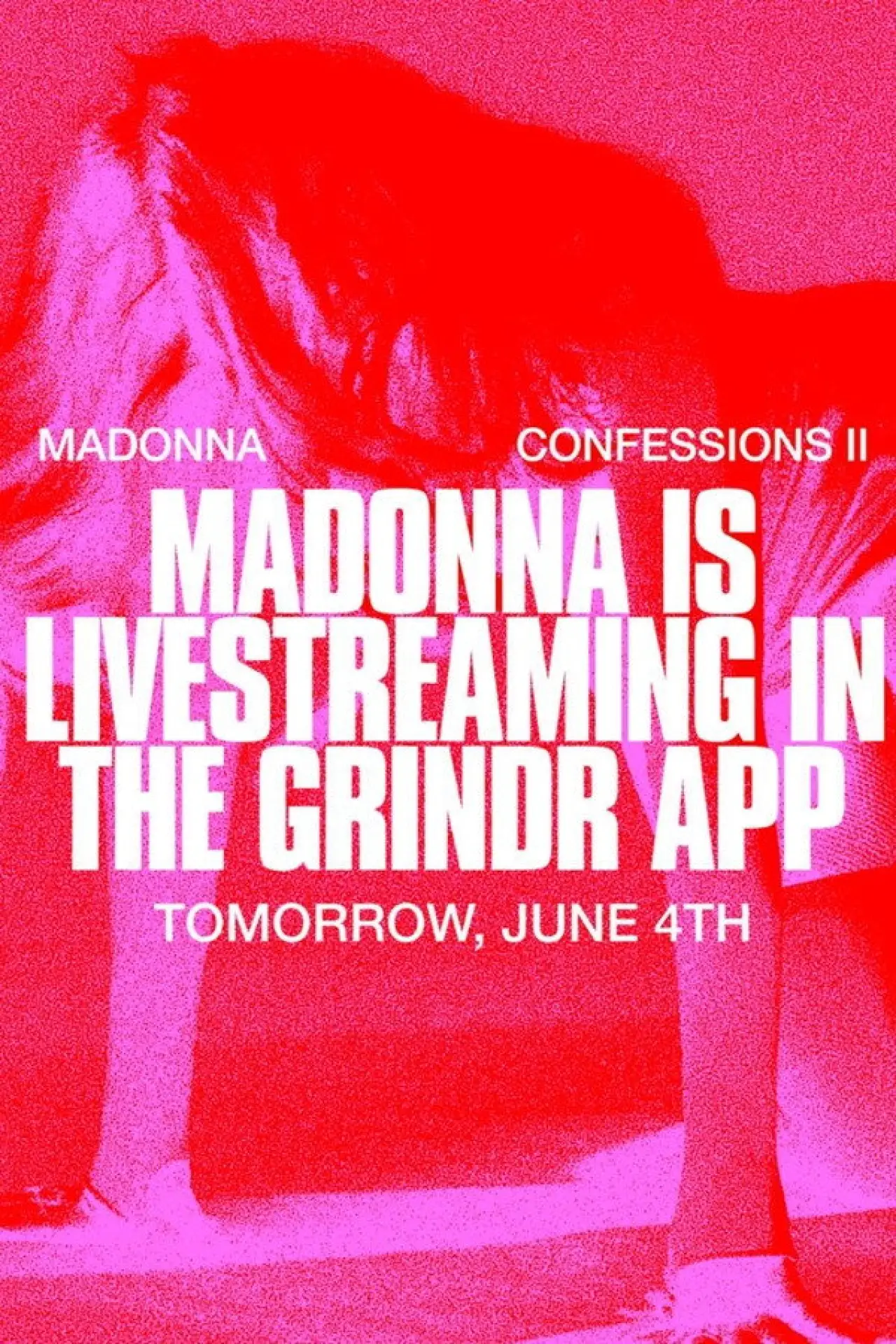 Plakat filmowy "Grindr Presents: Madonna LIVE in New York"
