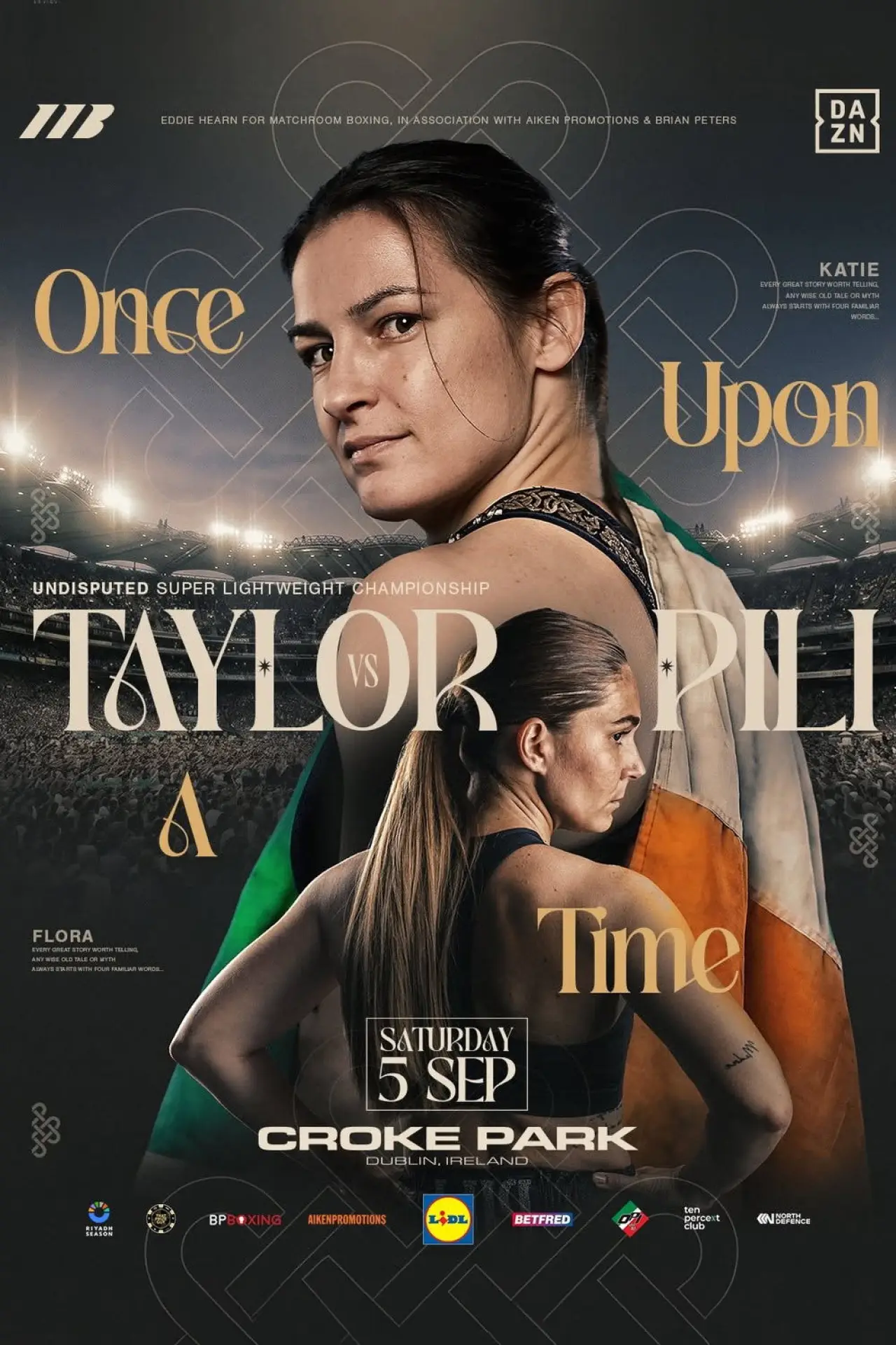 Plakat filmowy "Katie Taylor vs. Flora Pili"
