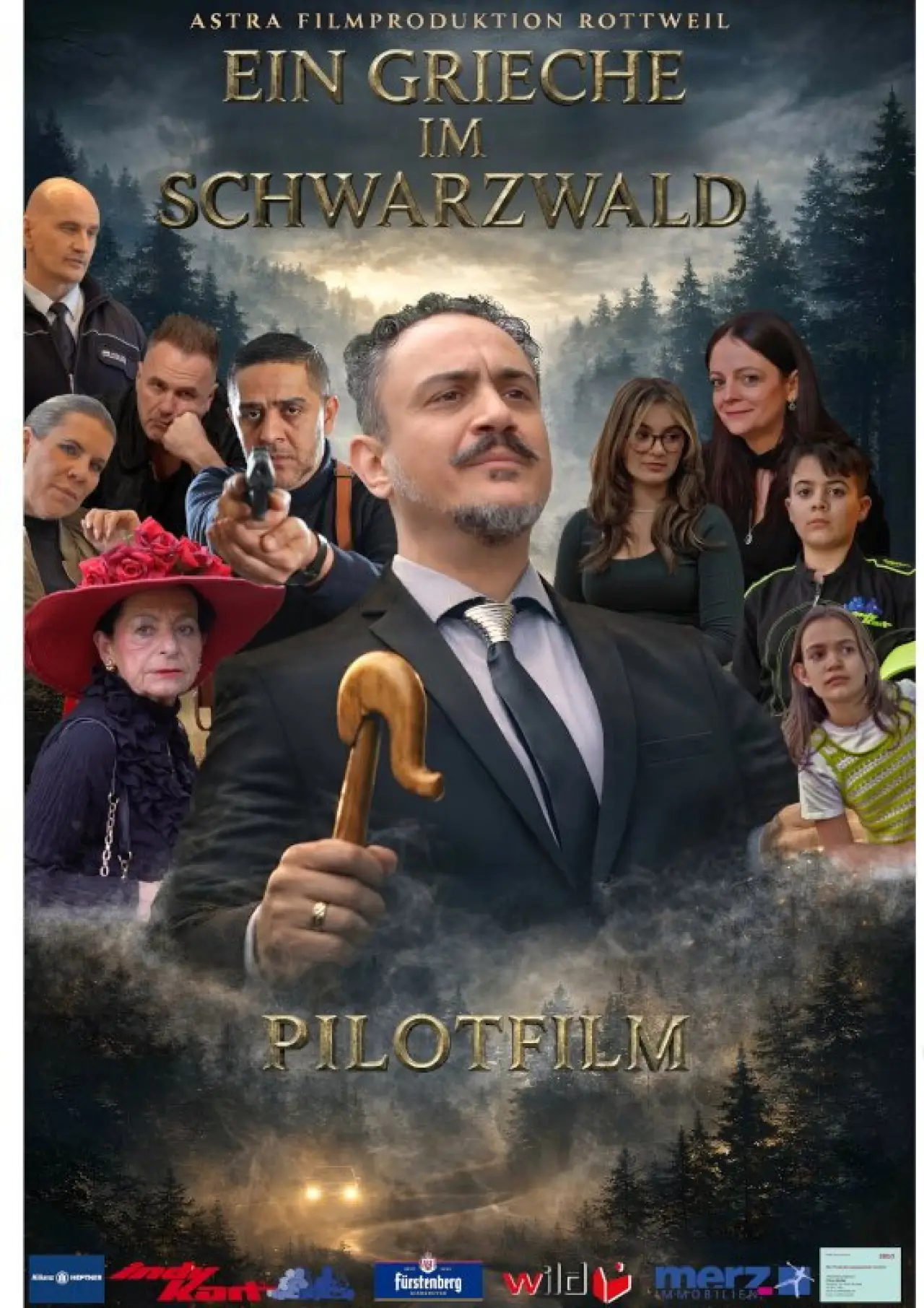 Plakat filmowy "Ein Grieche im Schwarzwald"