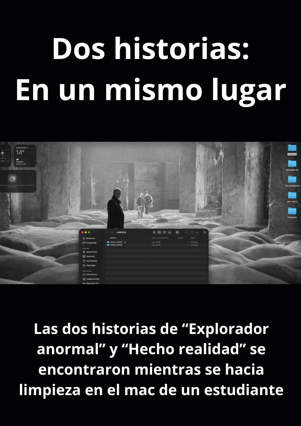 Plakat filmowy "Dos historias: En un mismo lugar"
