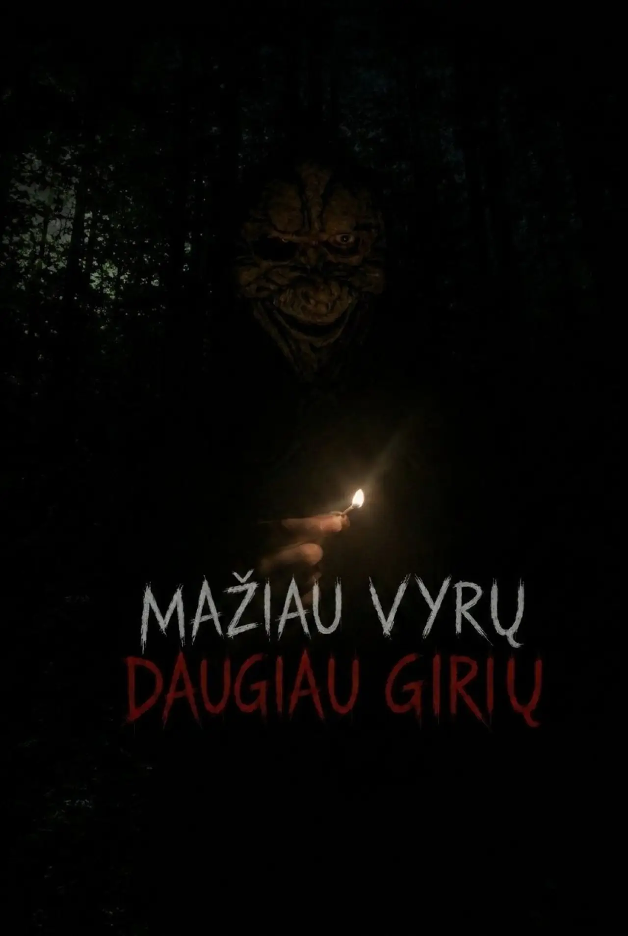 Plakat filmowy "Mažiau vyrų, daugiau girių"