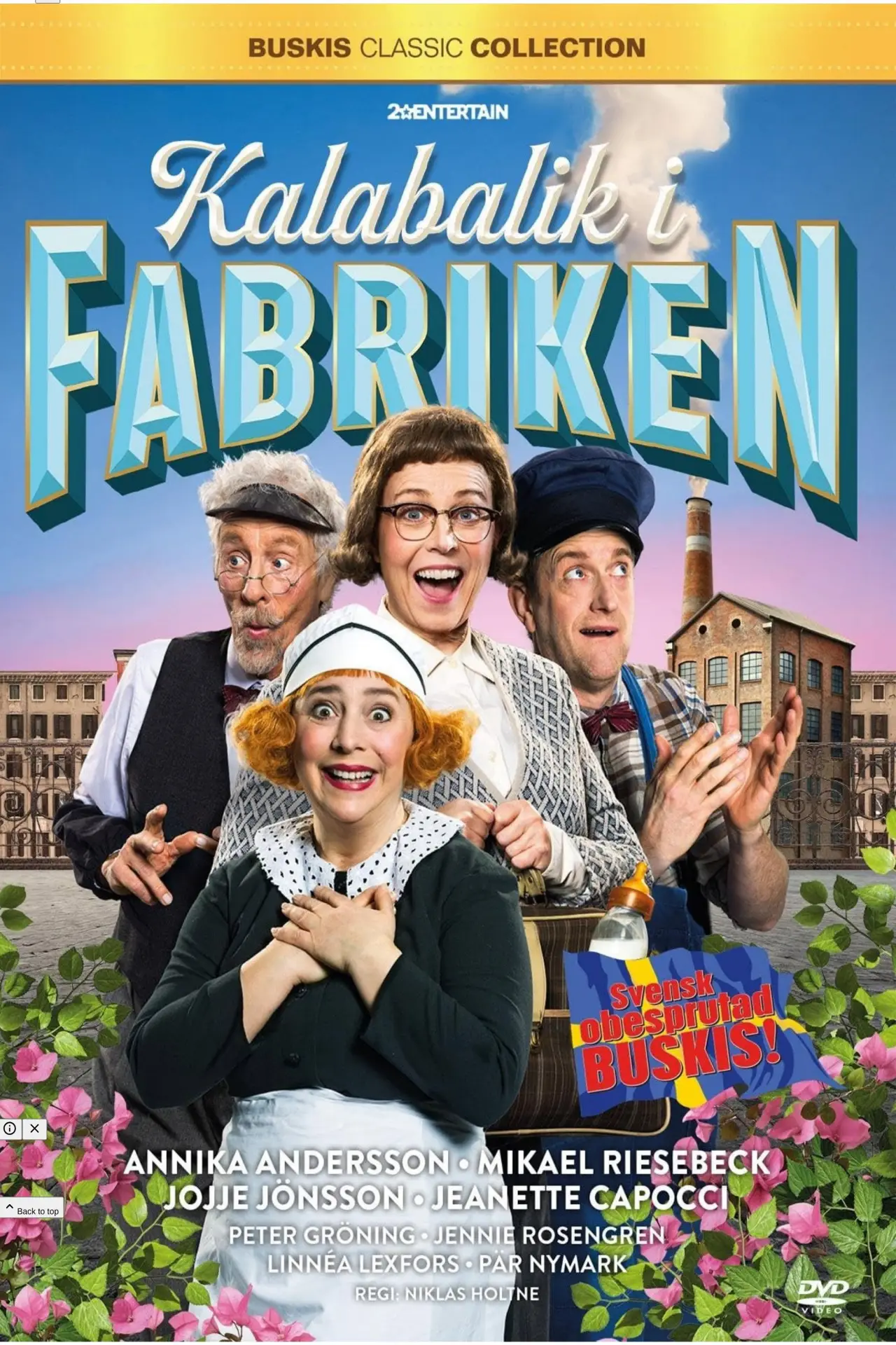 Plakat filmowy "Kalabalik i Fabriken"