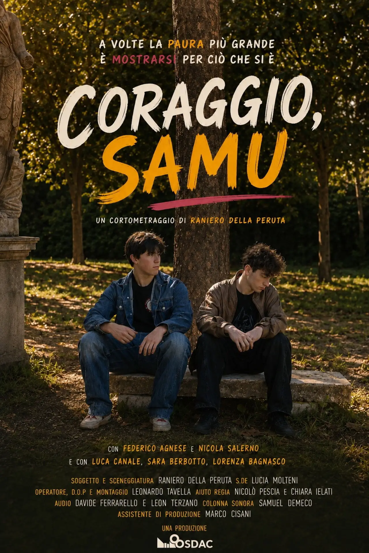 Plakat filmowy "Coraggio, Samu"