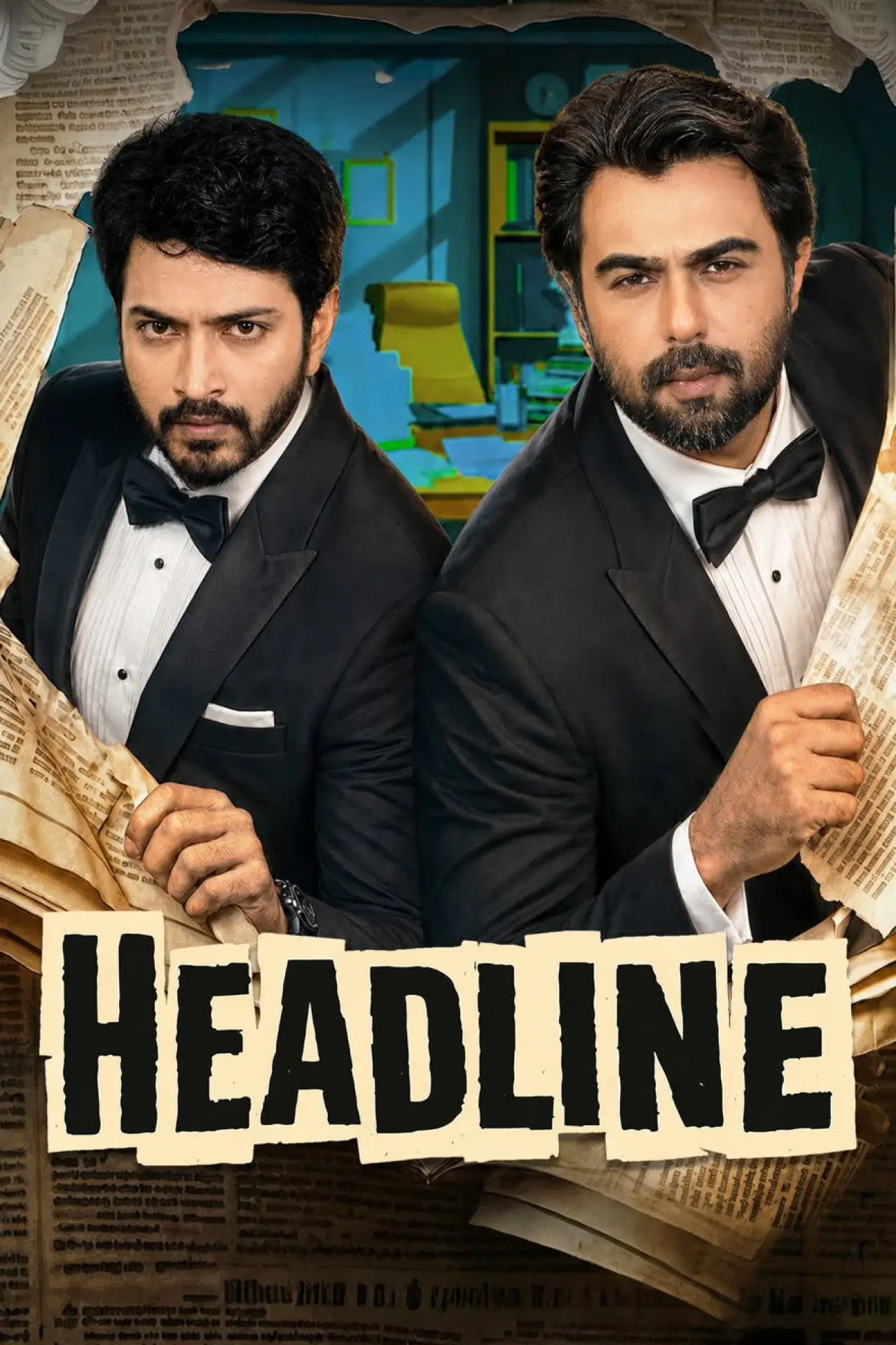 Plakat filmowy "হেডলাইন"