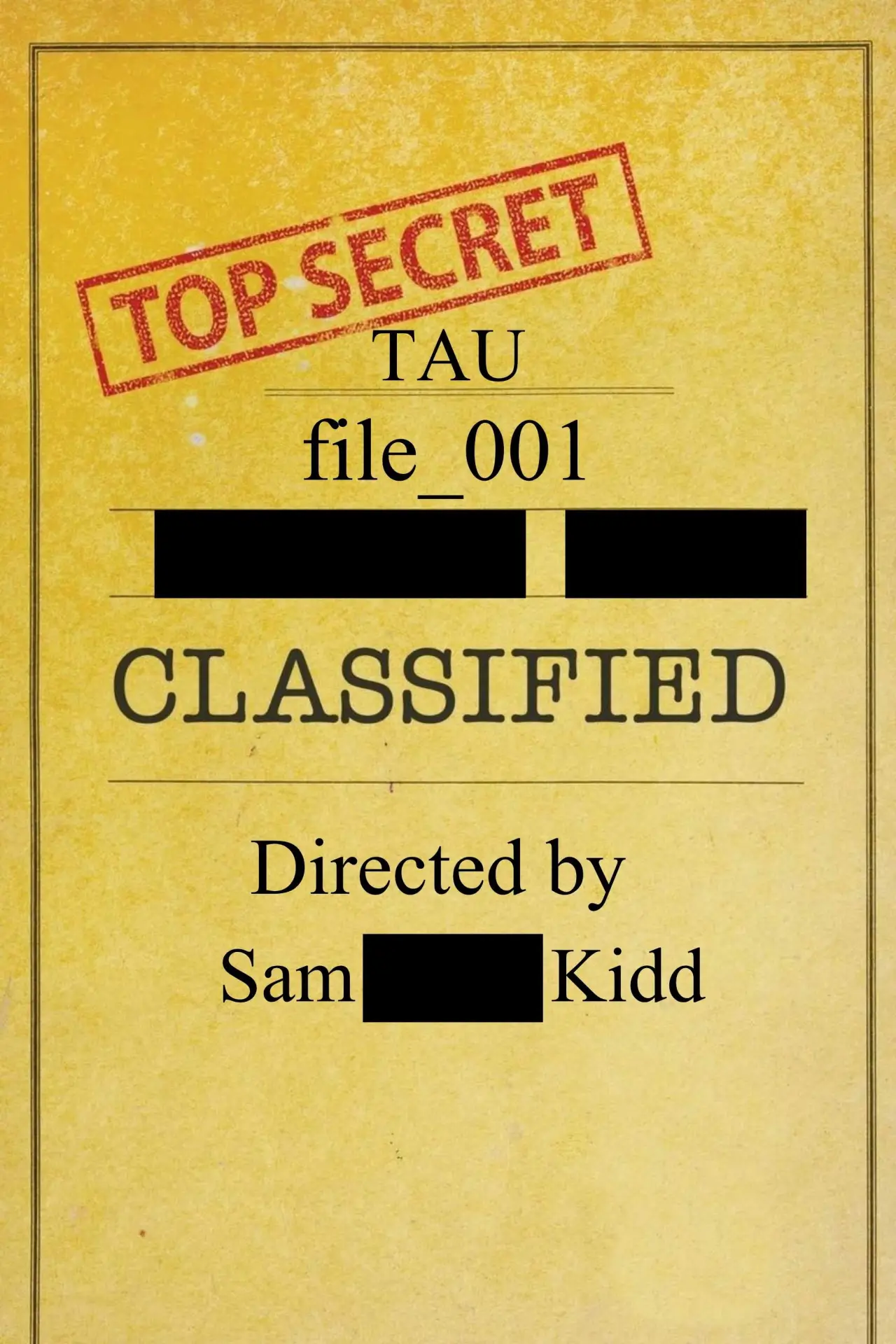 Plakat filmowy "TAU file_001"