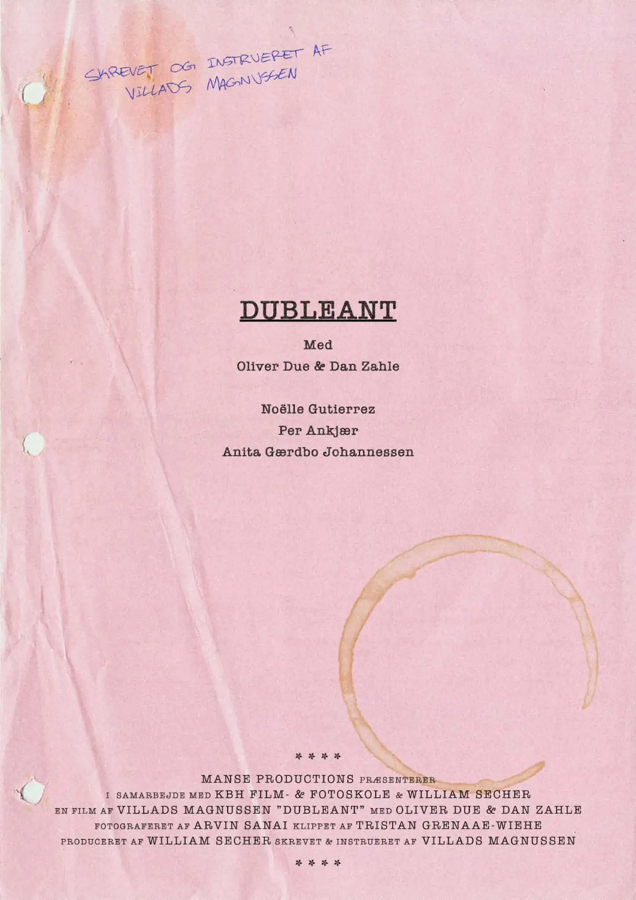 Plakat filmowy "Dubleant"