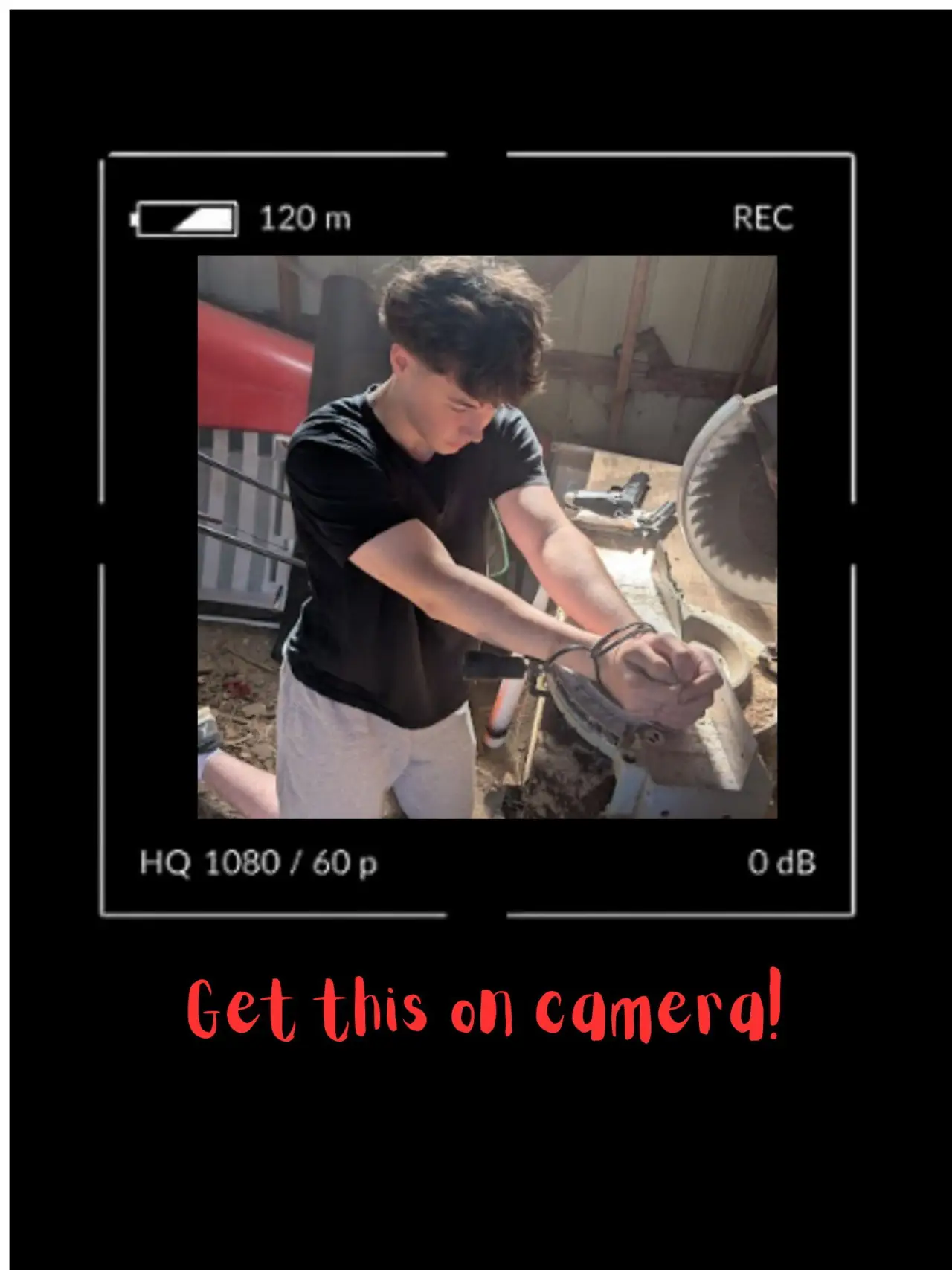 Plakat filmowy "Get this on camera!"