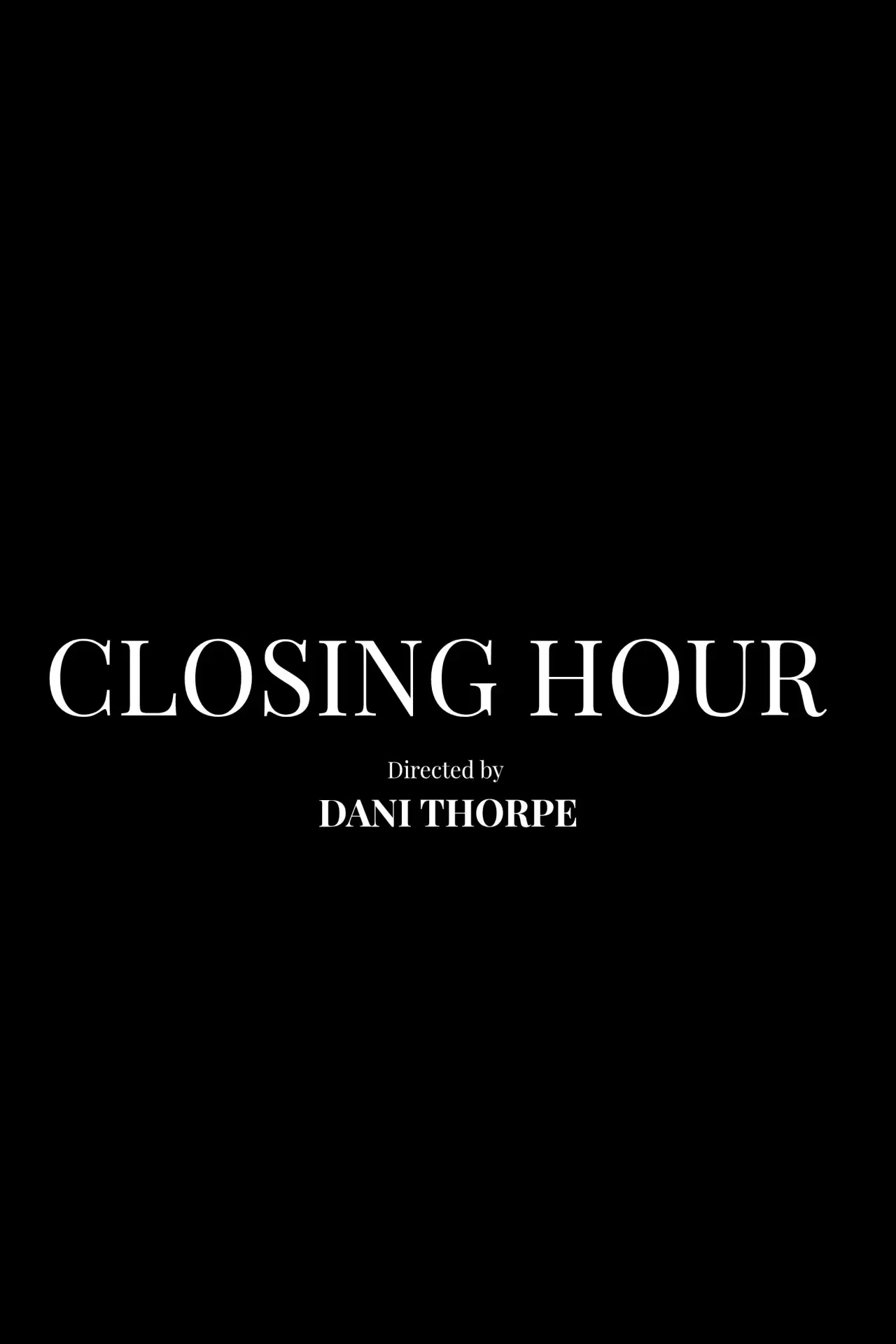 Plakat filmowy "Closing Hour"