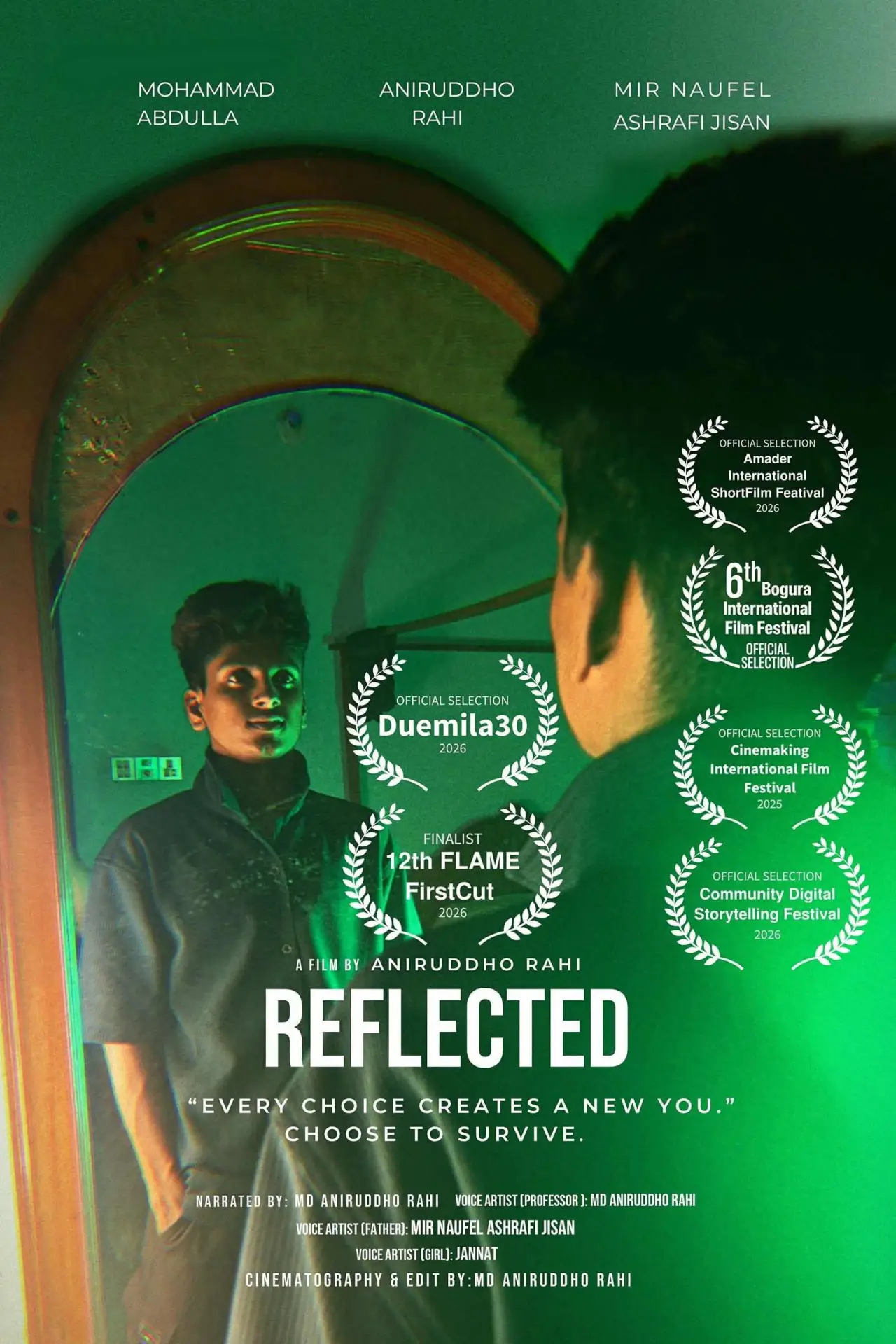 Plakat filmowy "Reflected"